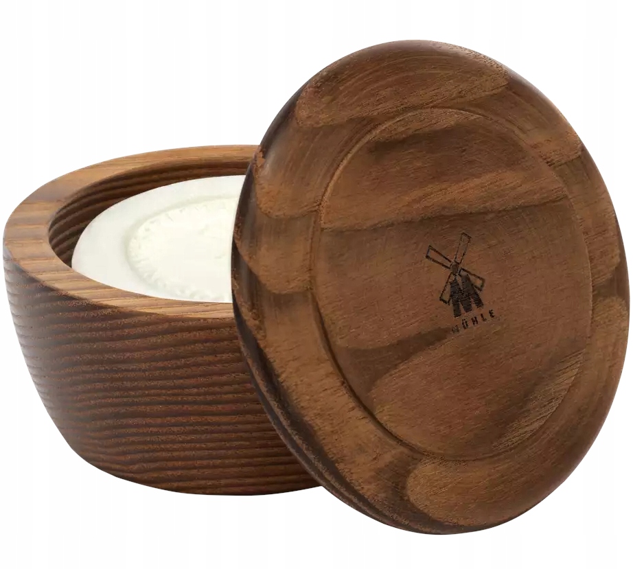 Muhle – mýdlo na holení v dřevěném kelímku Aloe