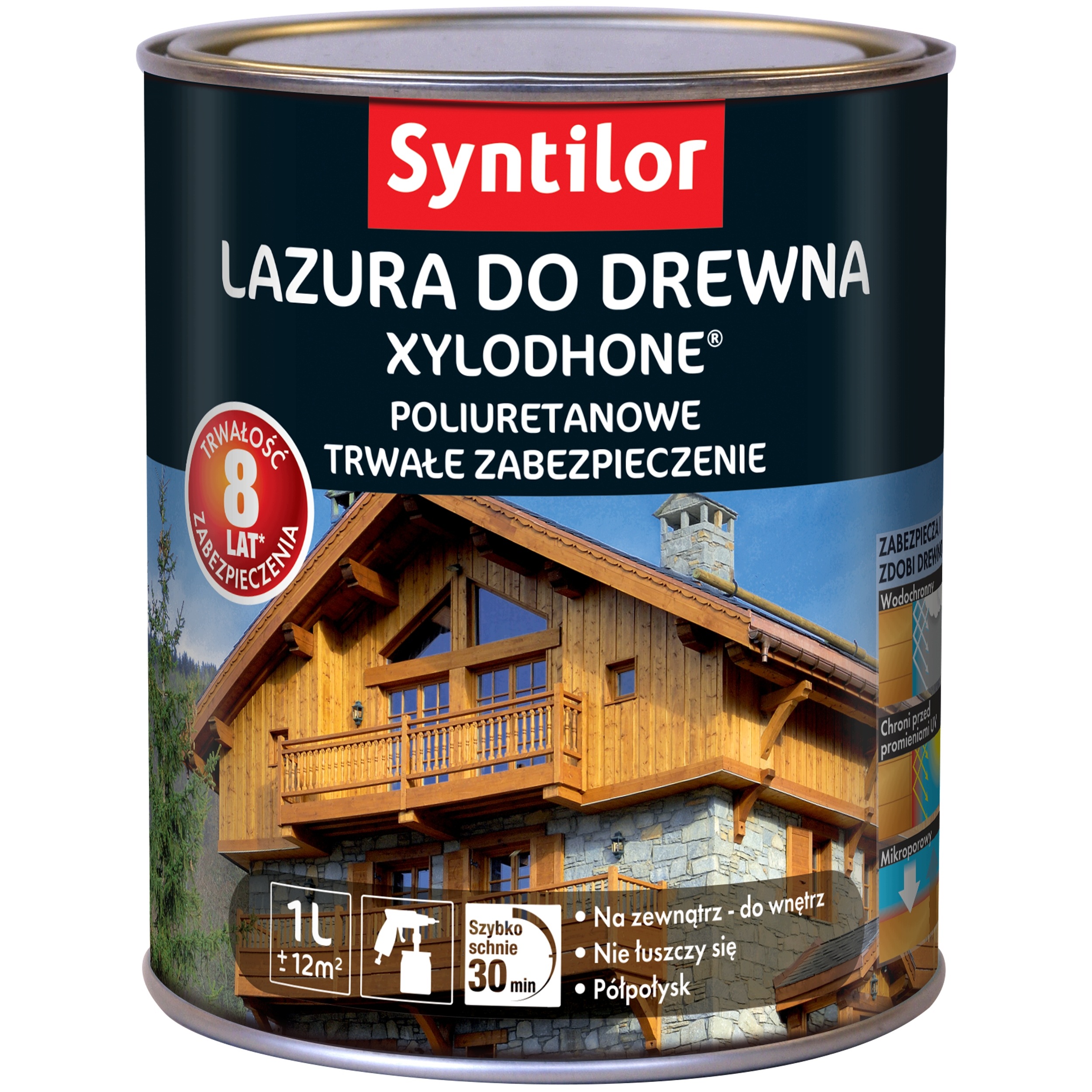 Syntilor Lazúra Na Drevo Xylodhone 2,5 L Sivá
