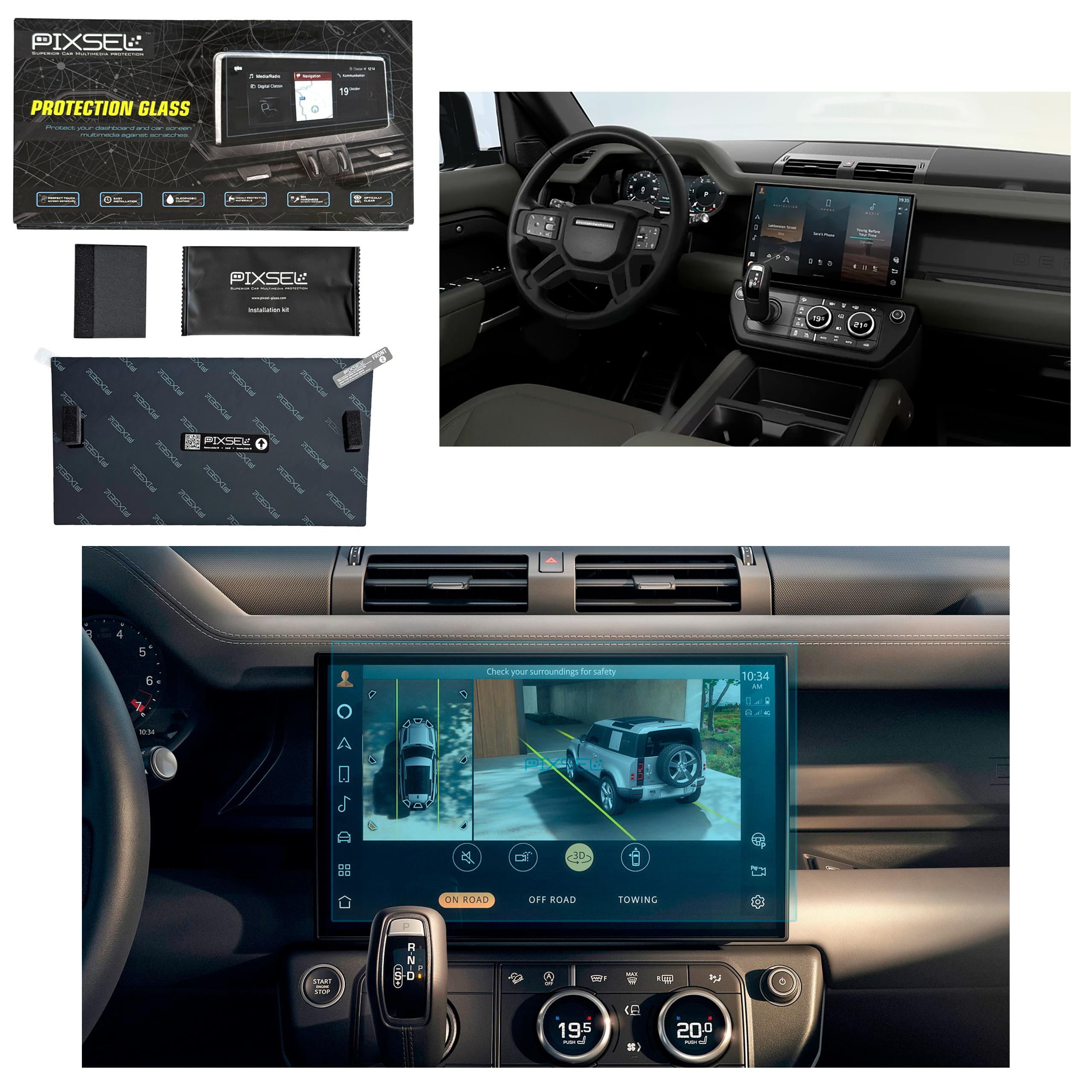 Antyodciskowe Matowe Szkło Ochronne Land Rover DEFENDER-13.7“ 2020-