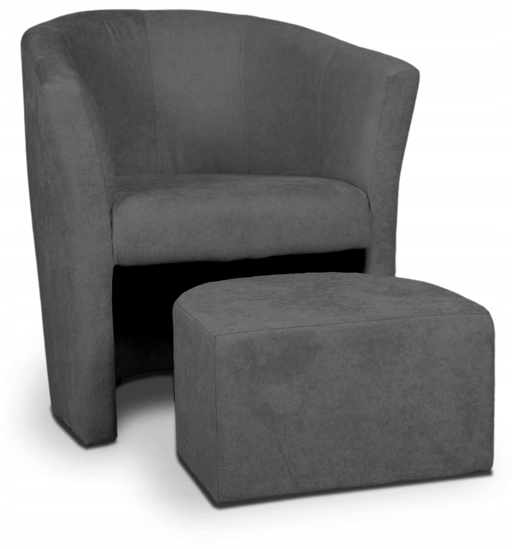 Křeslo Cafe Křeslo do obývacího pokoje Loft Moderní Skvrnité Tmavě šedé Taburet