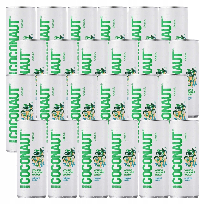 Levně Kokosová voda z mladého kokosu 100% Přírodní Isotonic Coconaut 24 x 320 ml