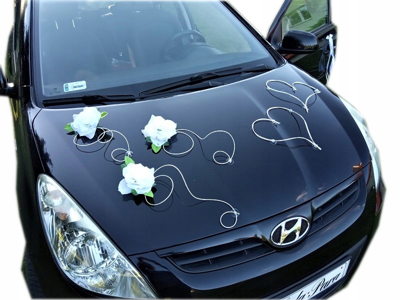 

DS155 /b Ślubna dekoracja na samochód ozdoby ślub