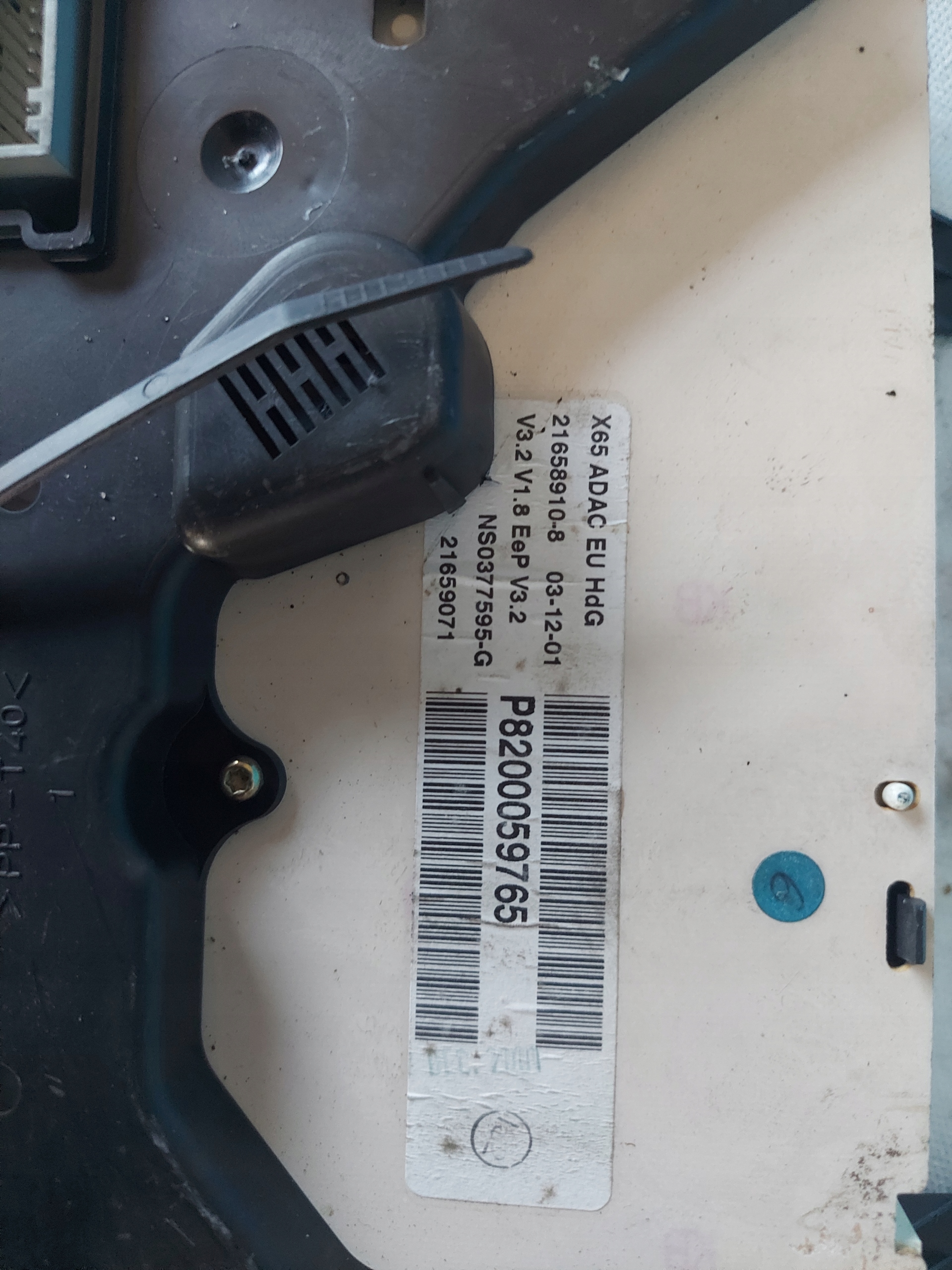 dials clock CLIO II 1.2 16V P8200059765