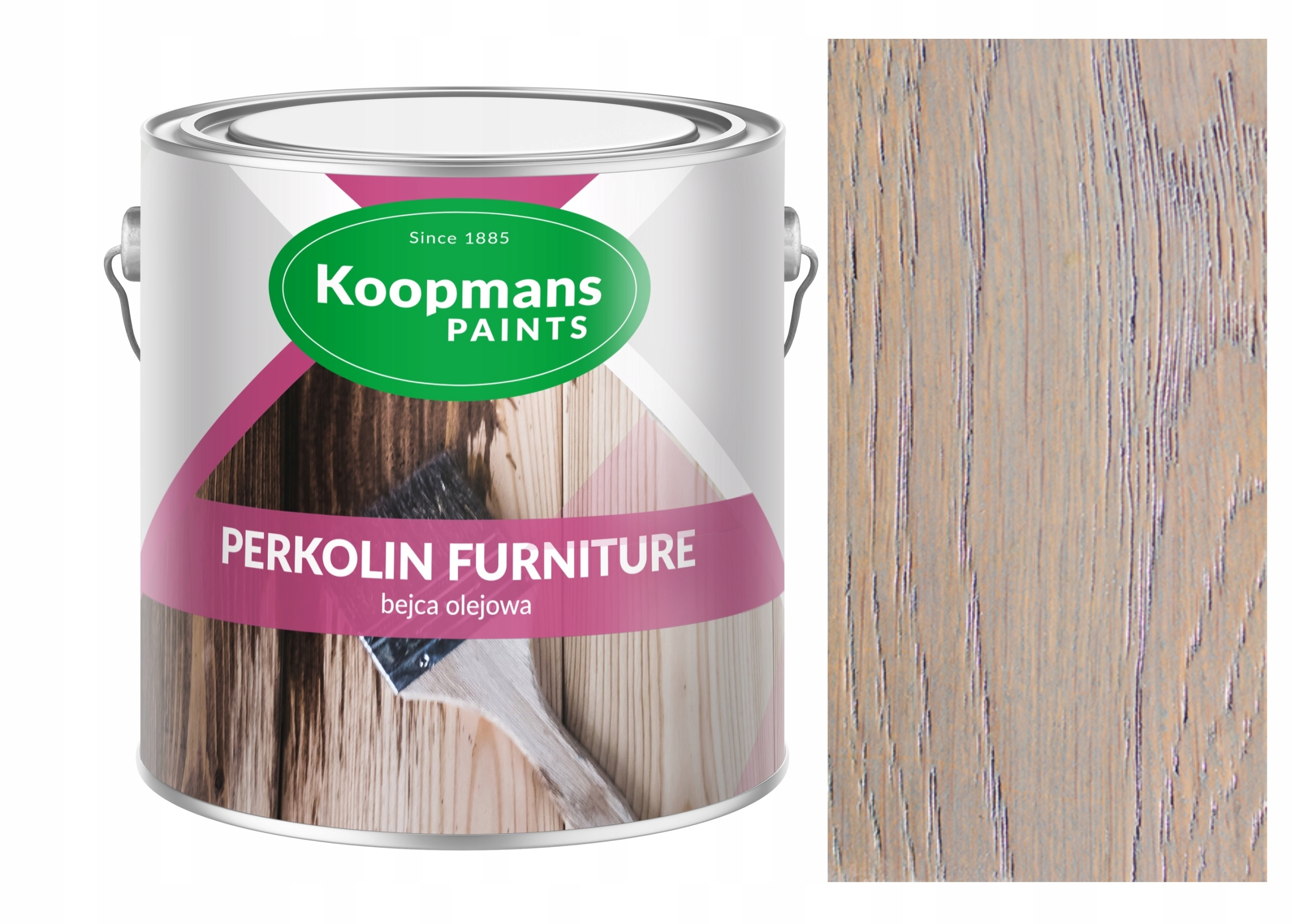 Koopmans Perkolin Furniture Olejové Mořidlo Na Dřevo 600 ML Mořský 09
