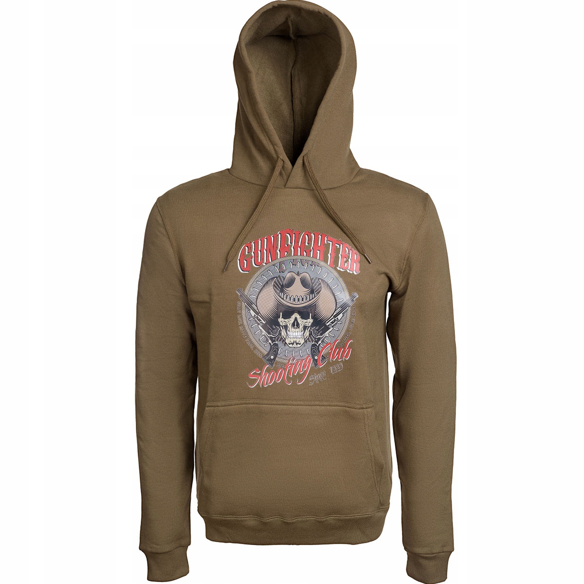 mikina s kapucí Bavlněná Sportovní Summit Potisk Gunfighter Olive XL