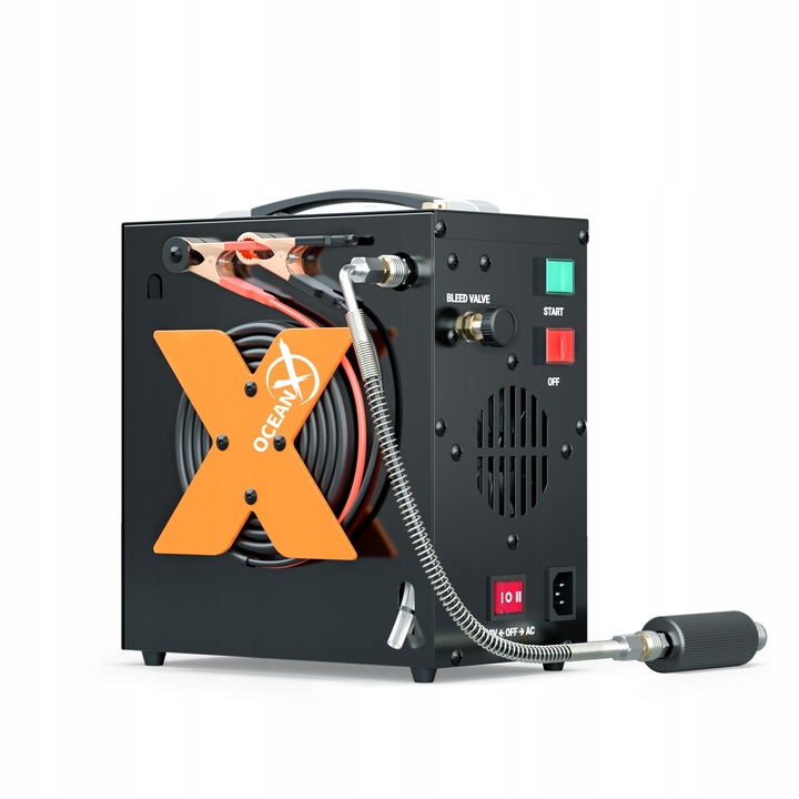 Elektrický vysokotlakový vzduchový kompresor, prenosný pre fľaše 310 bar