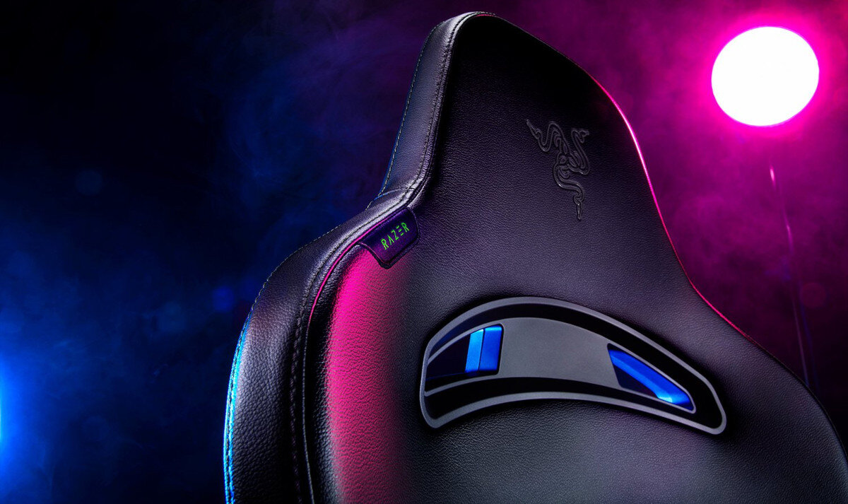 Razer Fotel Gamingowy Enki, Czarny — 11