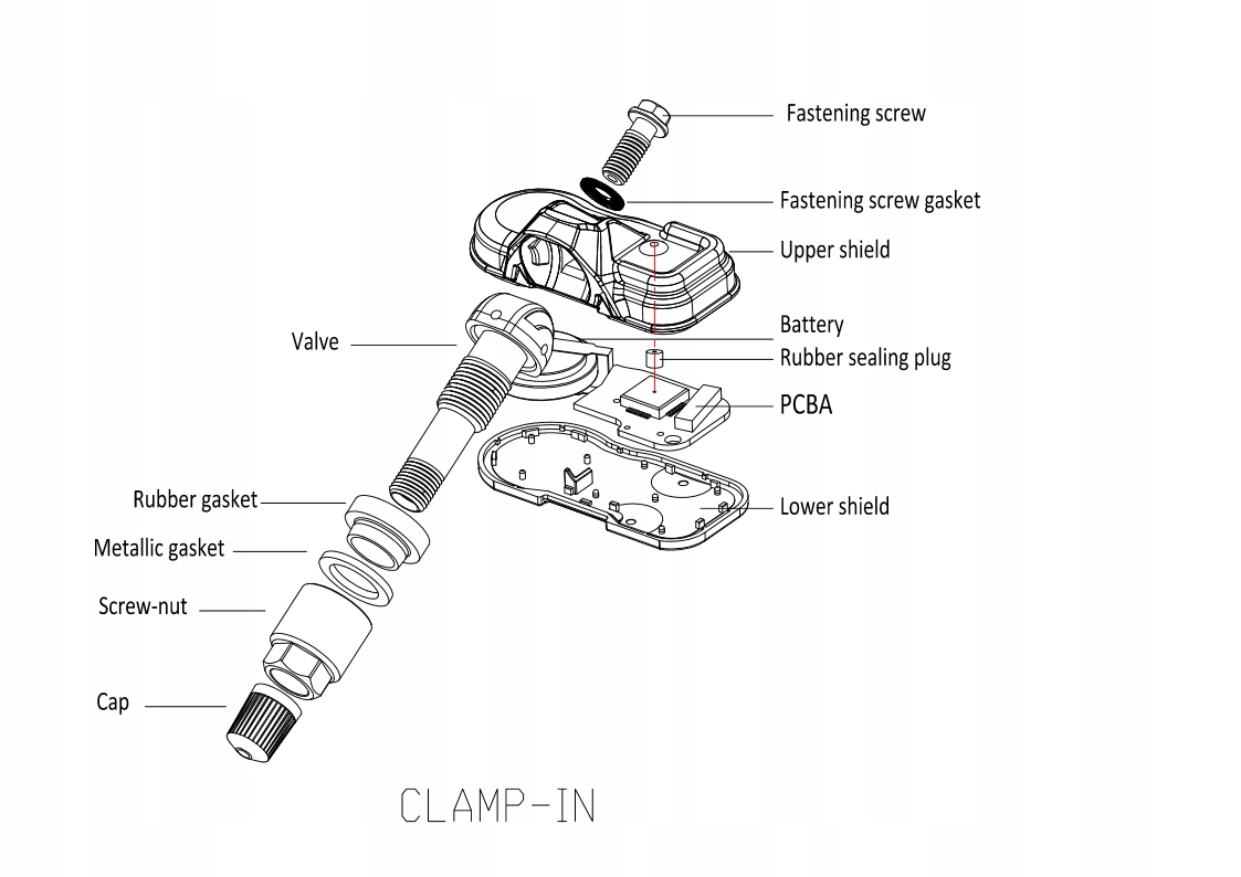 Czujnik cisnienia TPMS Autel 433 434 MHz Number of Pieces 1 PC