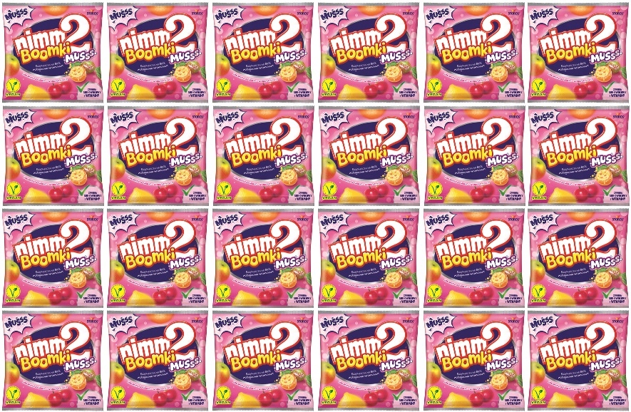 Levně 24x 90g bonbóny NIMM2 Boomki Musss bonbóny