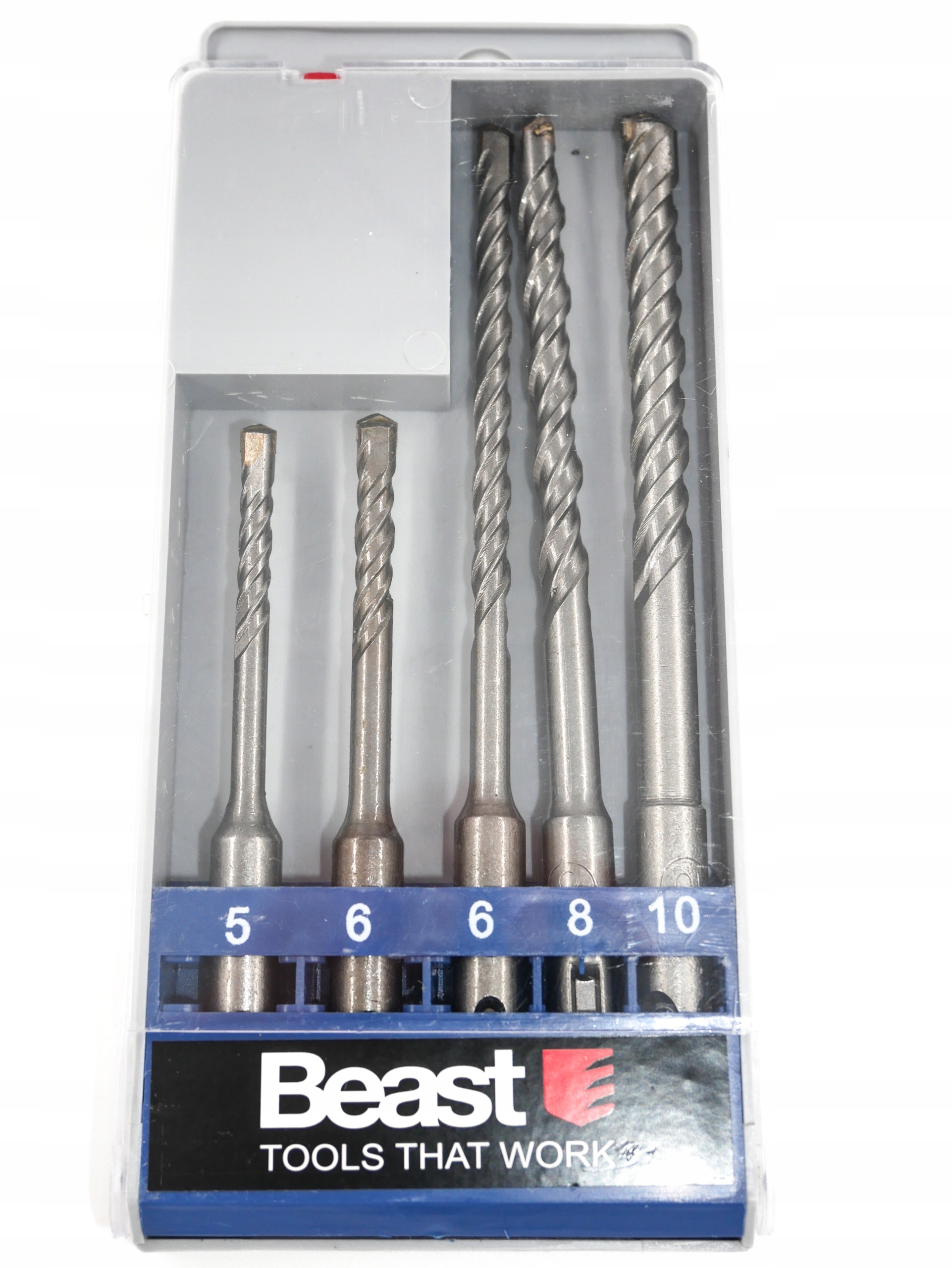 

Wiertła Sds Do Betonu 5-6 x110, 6-8-10 x 160, 5szt