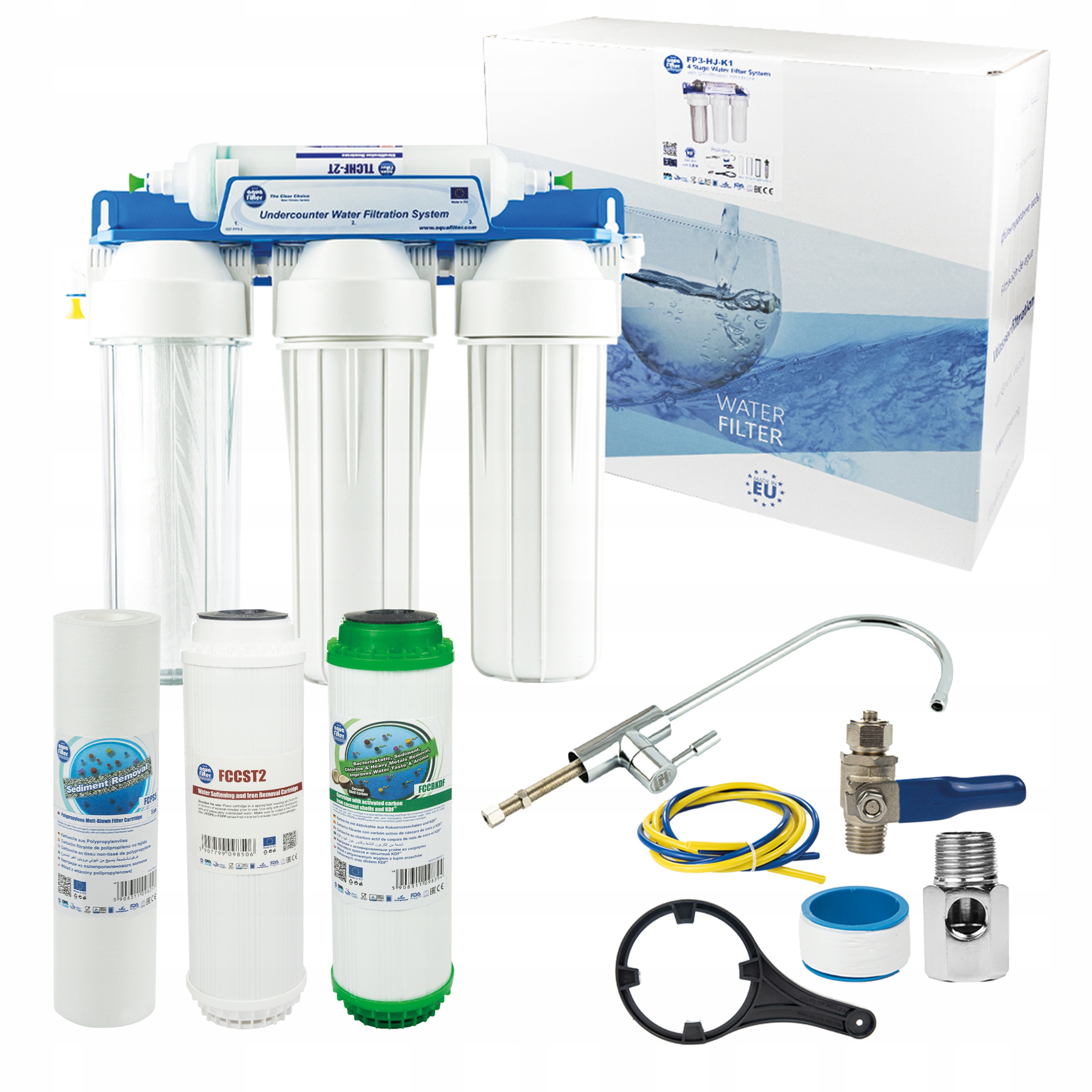 

Filtr wody FP3-HJ-K1 Aquafilter kranik podszafkowy