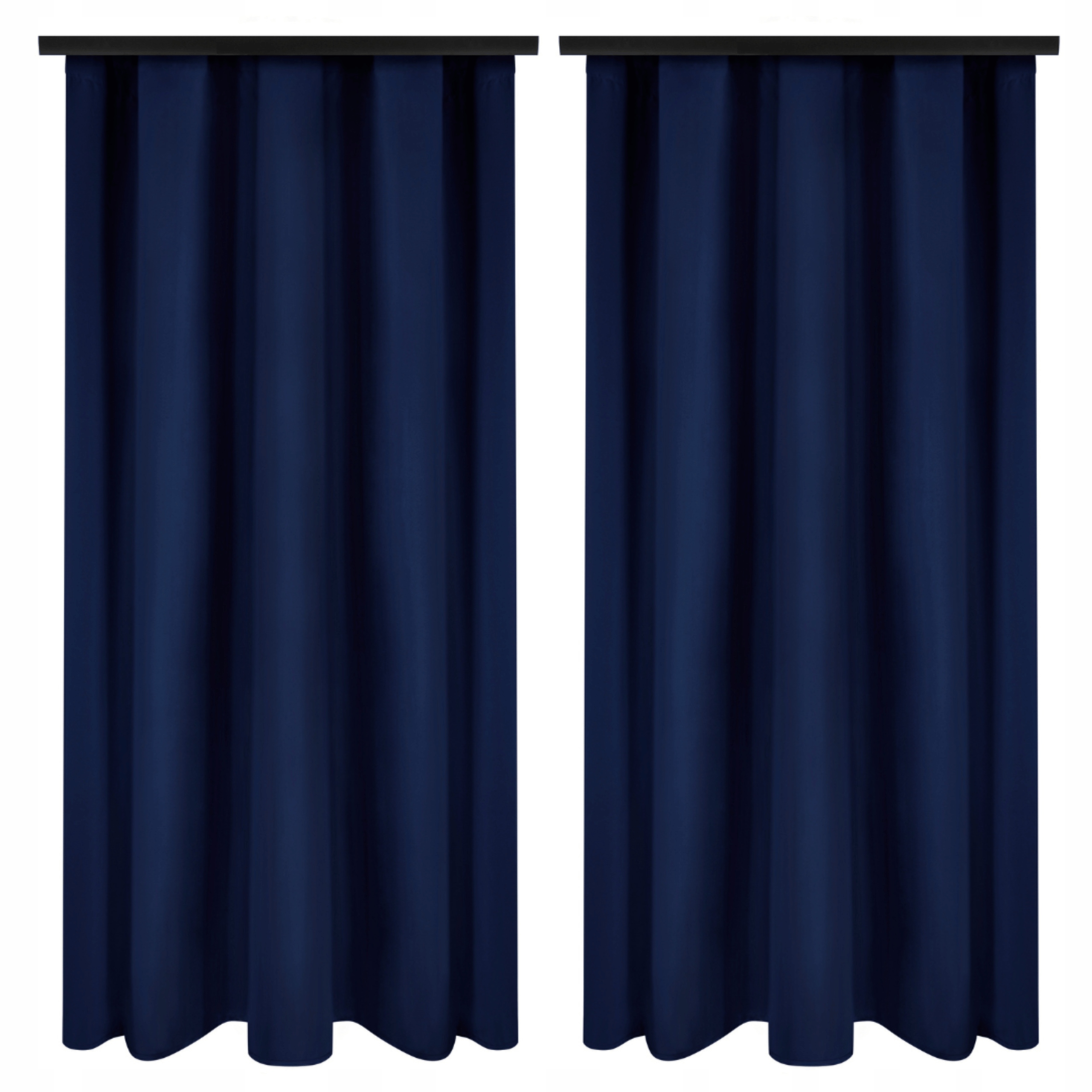 ZASŁONY GOTOWE 140x230 CM GRANAT ZASŁONY GRANATOWE 2 SZTUKI