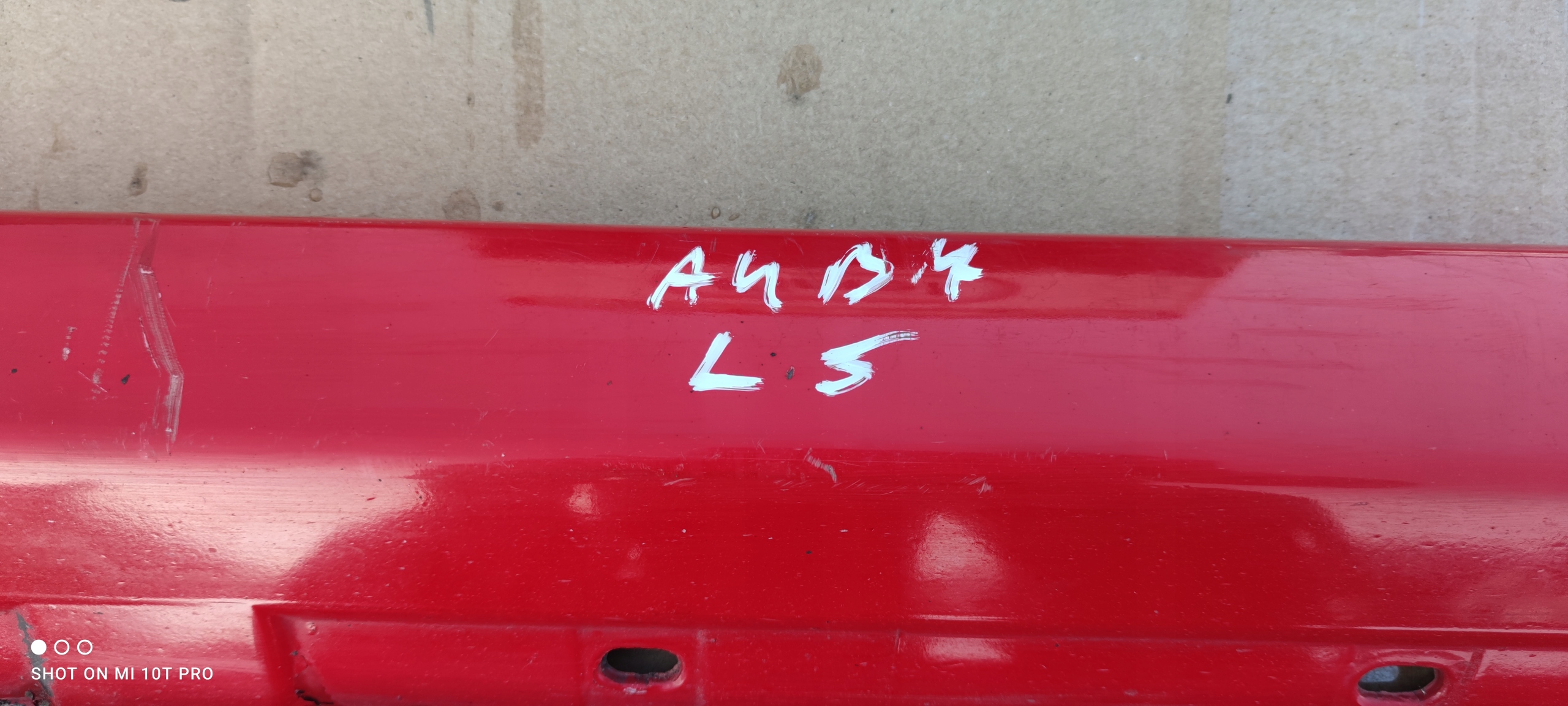 moulding threshold left AUDI A4 B7 sedan AVANT LY3J