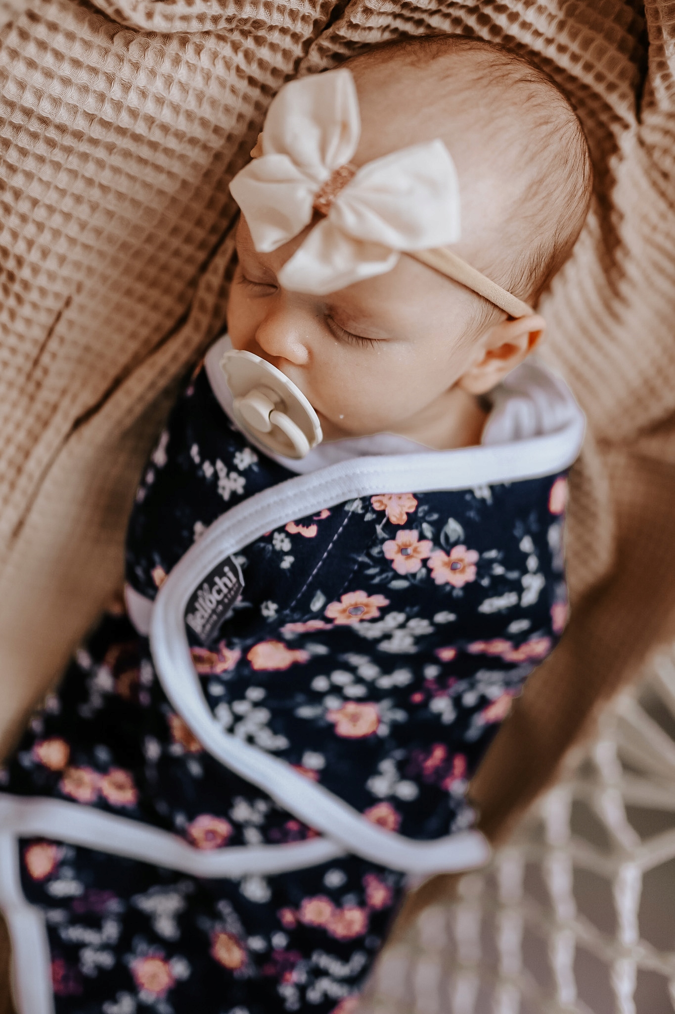 Otulacze bawełniane MiMi 2 szt. Floral 0-3m 45x65 Marka Inna marka