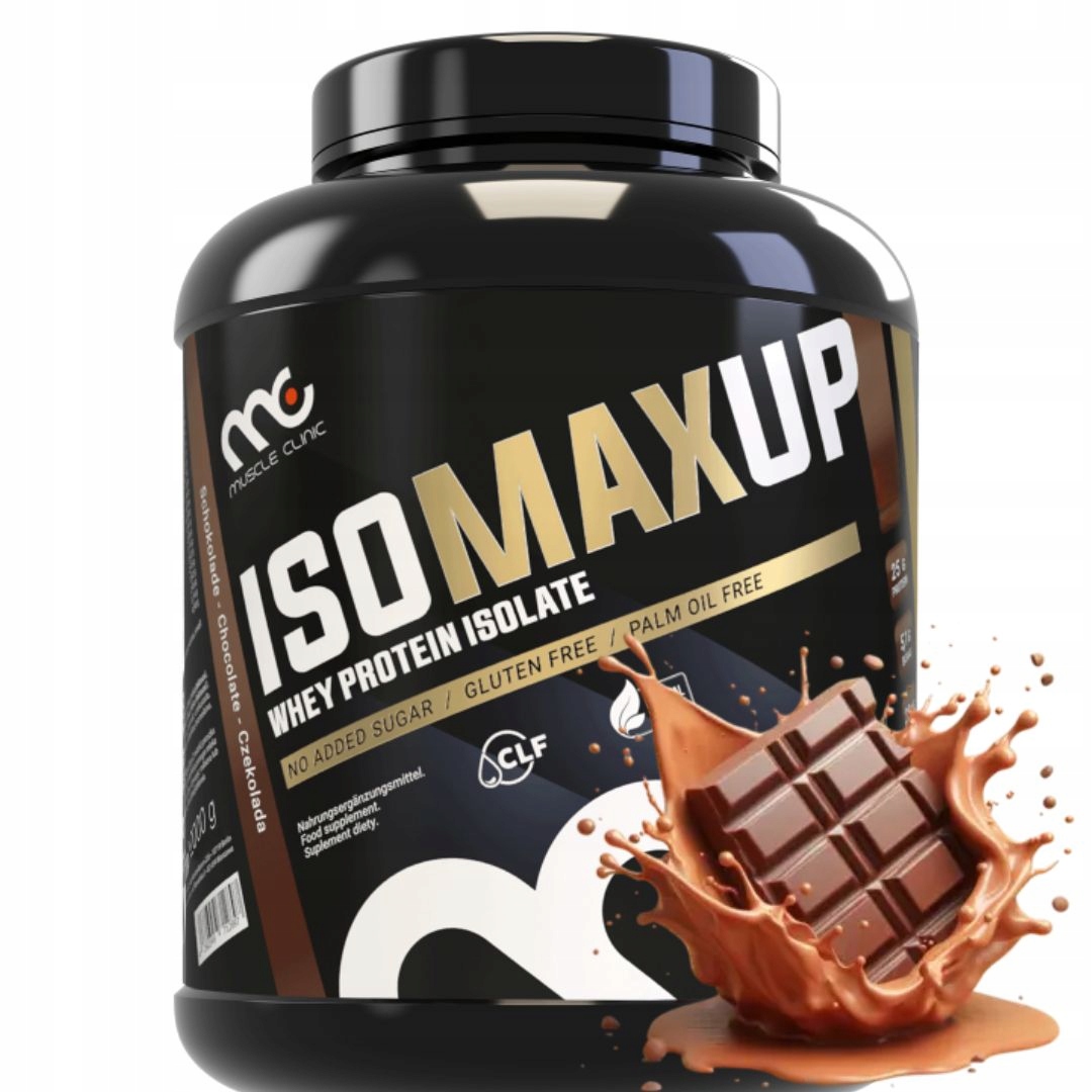 Muscle Clinic IsoMaxUP 2000 g čokoláda izolát isolate vpíjející čisté bílkoviny top