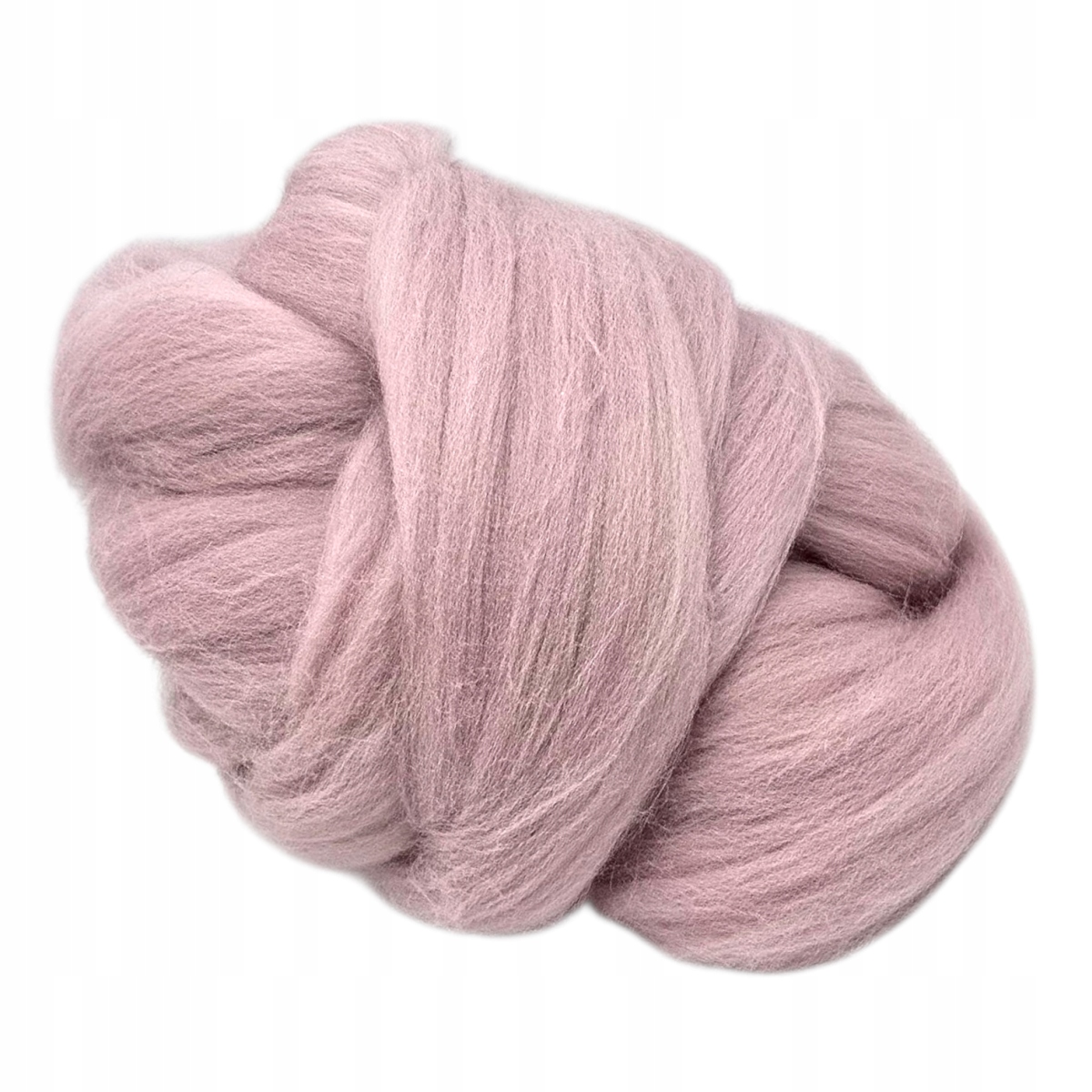 Česaná vlna pro plstění makramé Merino 22-24mic Starorůžová 500 g