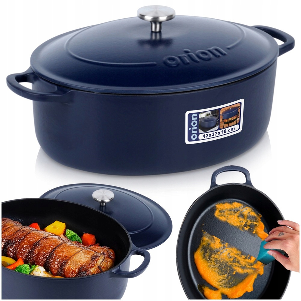 Liatinový pekáč smaltovaný pekáč hrniec na varenie, dusenie a pečenie