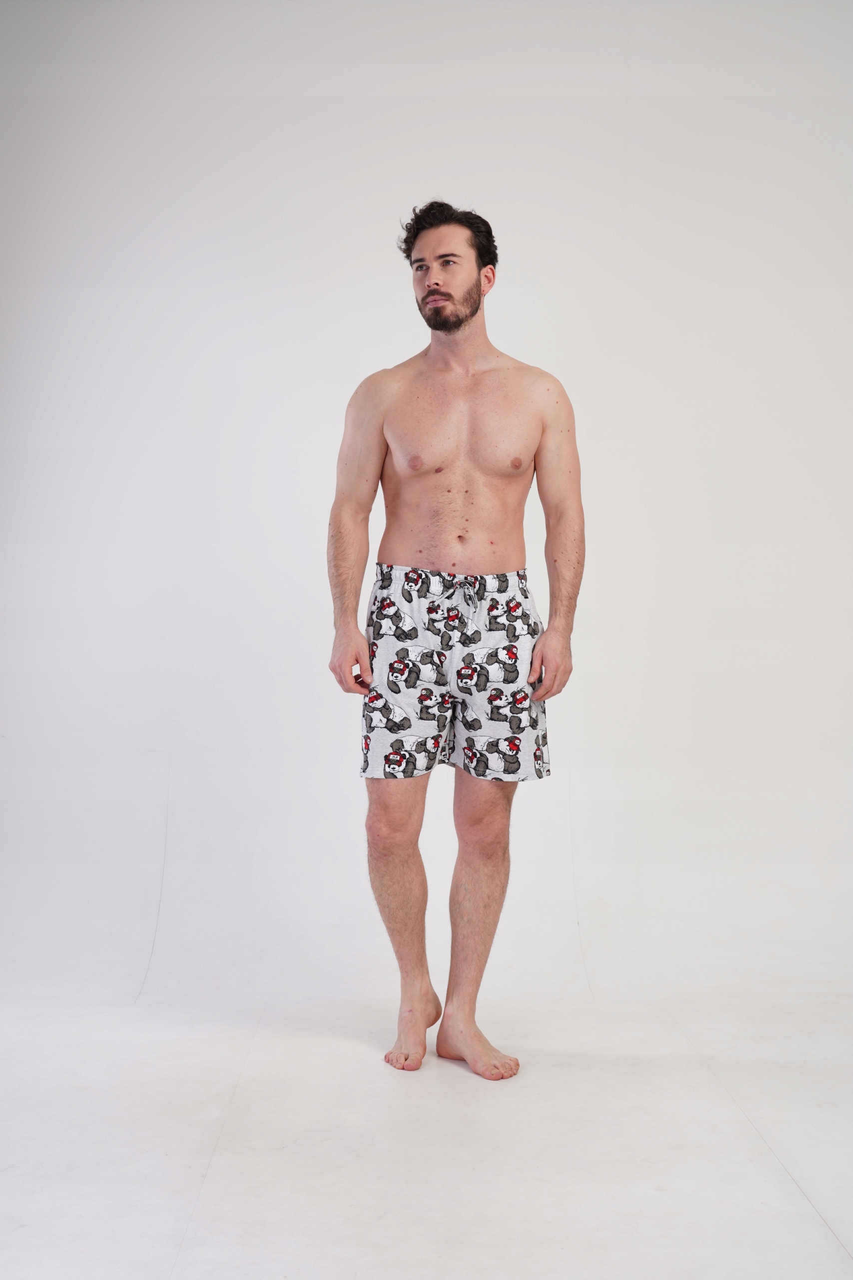 Spodnie męskie bawełniane krótkie Vienetta XXL szorty z kieszeniami do span Rozmiar XXL