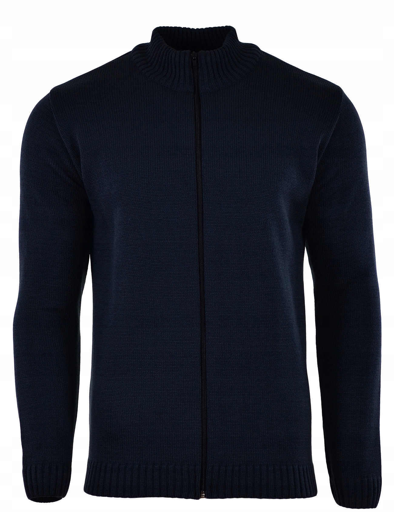 

4XL Sweter Gładki Rozpinany Grafitowy Duży