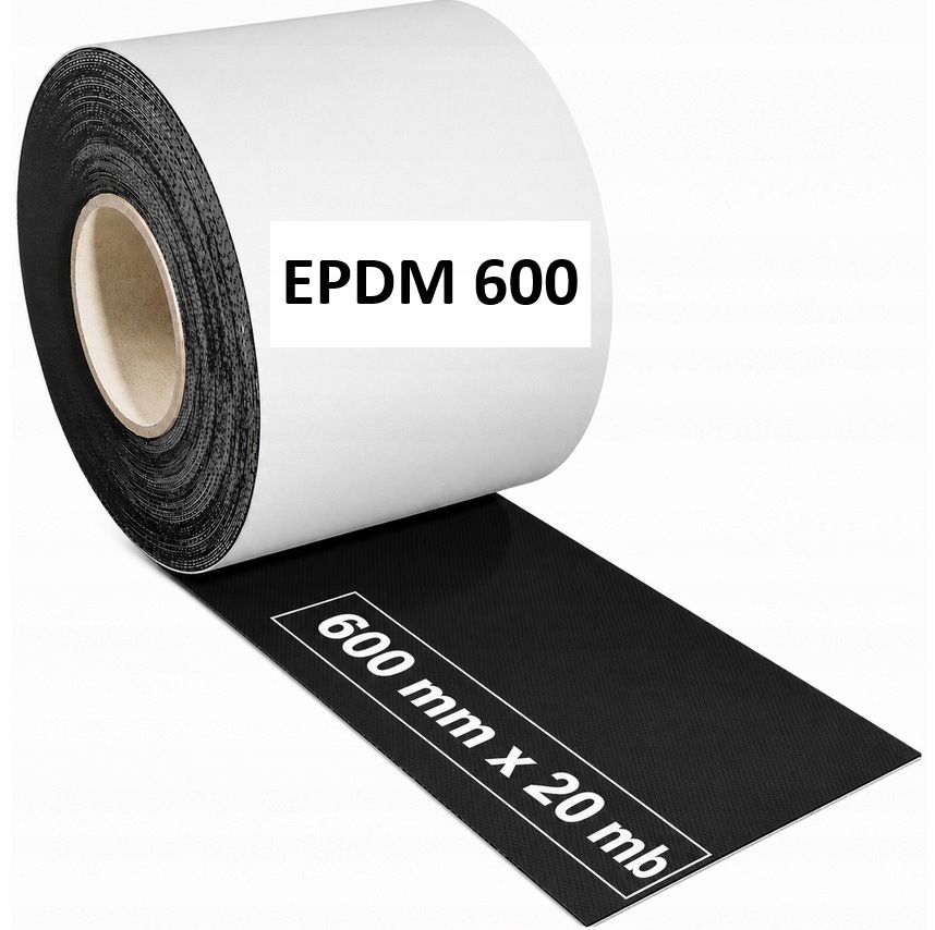 Epdm Taśma Fartuch Membrana Na Pełnym Kleju 60cm x 20m 600mm x 20m