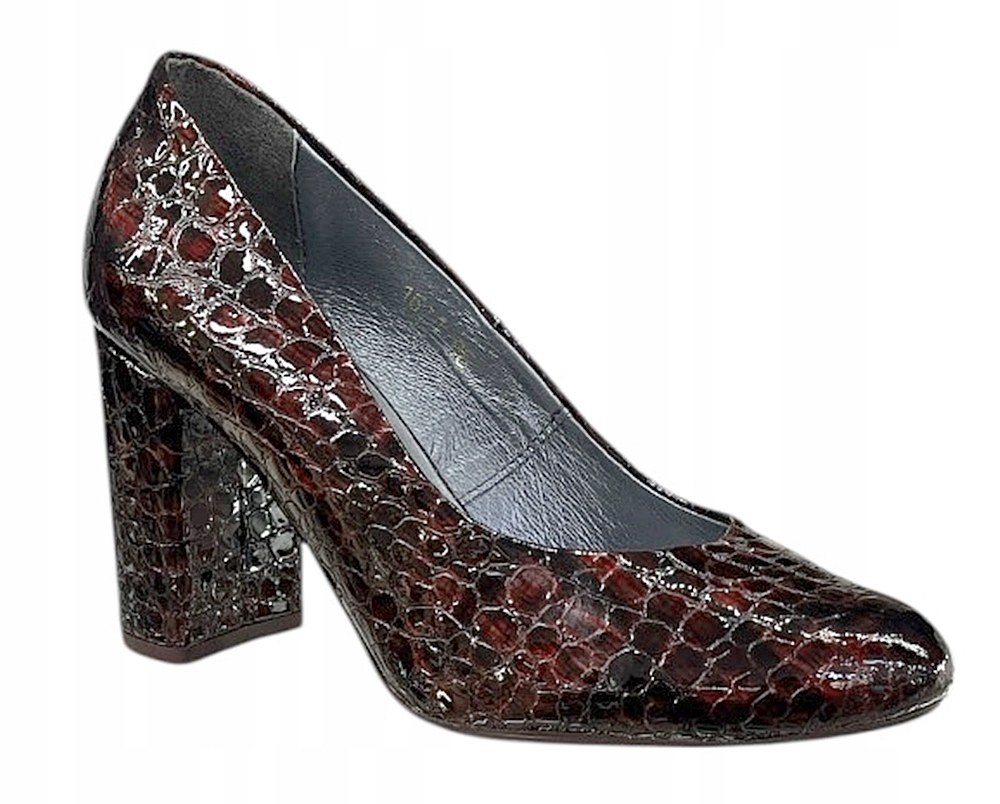 Dámské lodičky Kordel 1621 VEL.35 Bordo kůže Lak