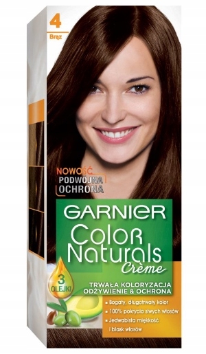 

Garnier, Color Naturals, Farba, 4 Brąz