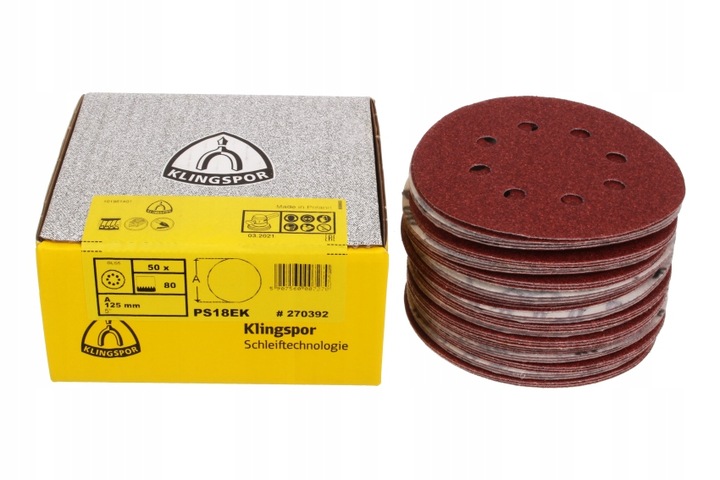 

Krążki Ścierne Klingspor 125MM Do Szlifierki P150