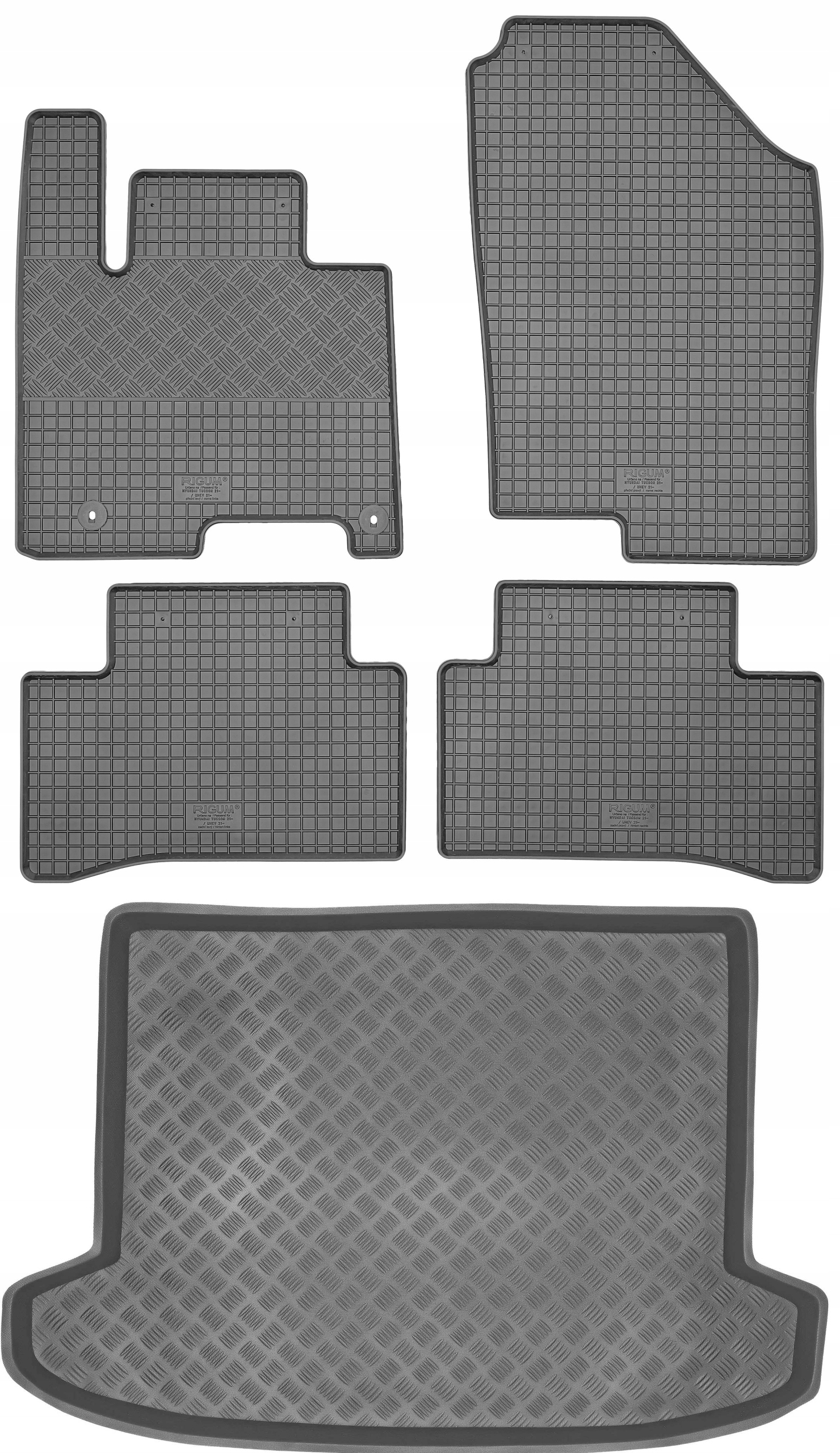 Hyundai Tucson IV Suv 2020- Sada Gumové rohože rohož