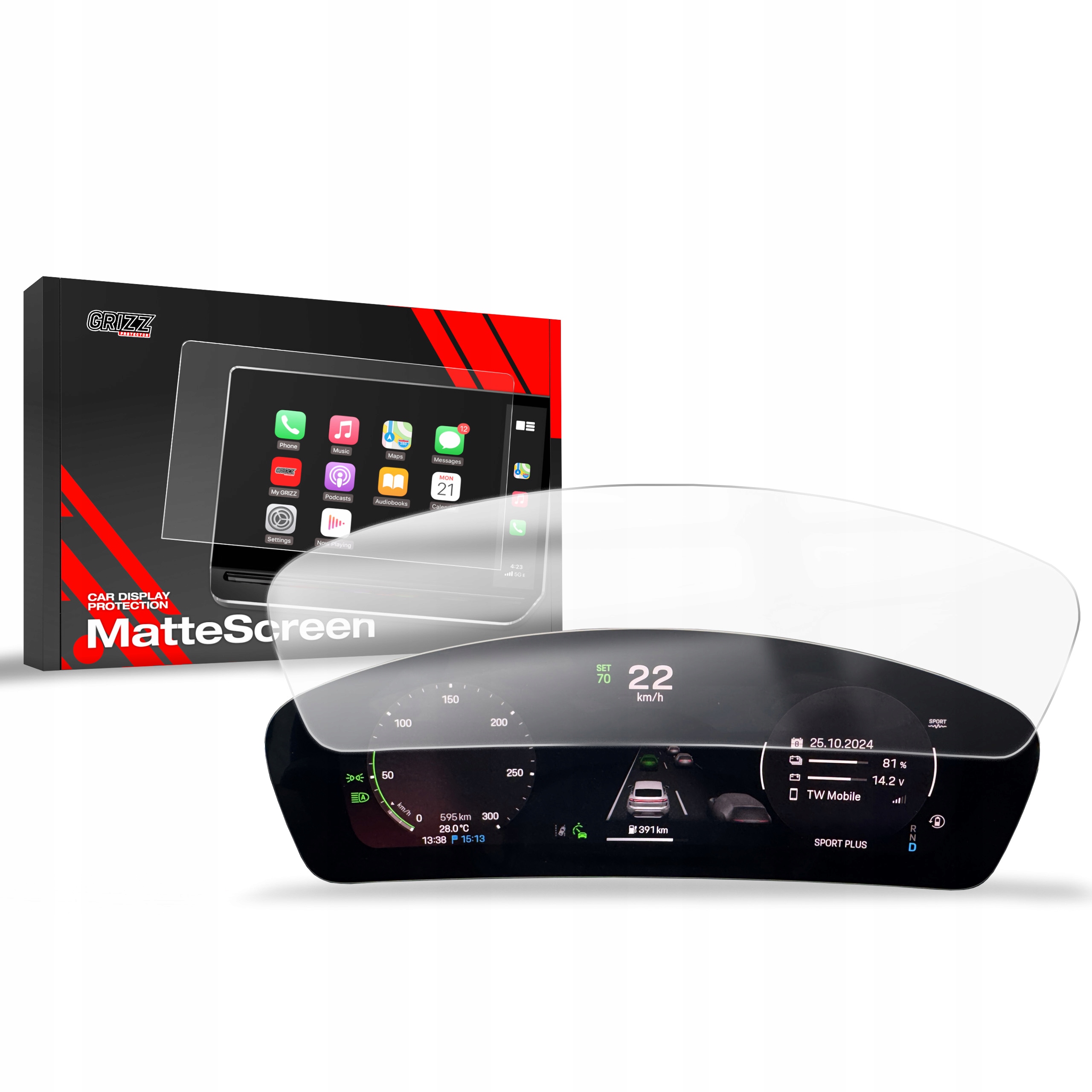 Folia Antyodciskowa do Porsche Macan 4 Virtual Cockpit (2025)