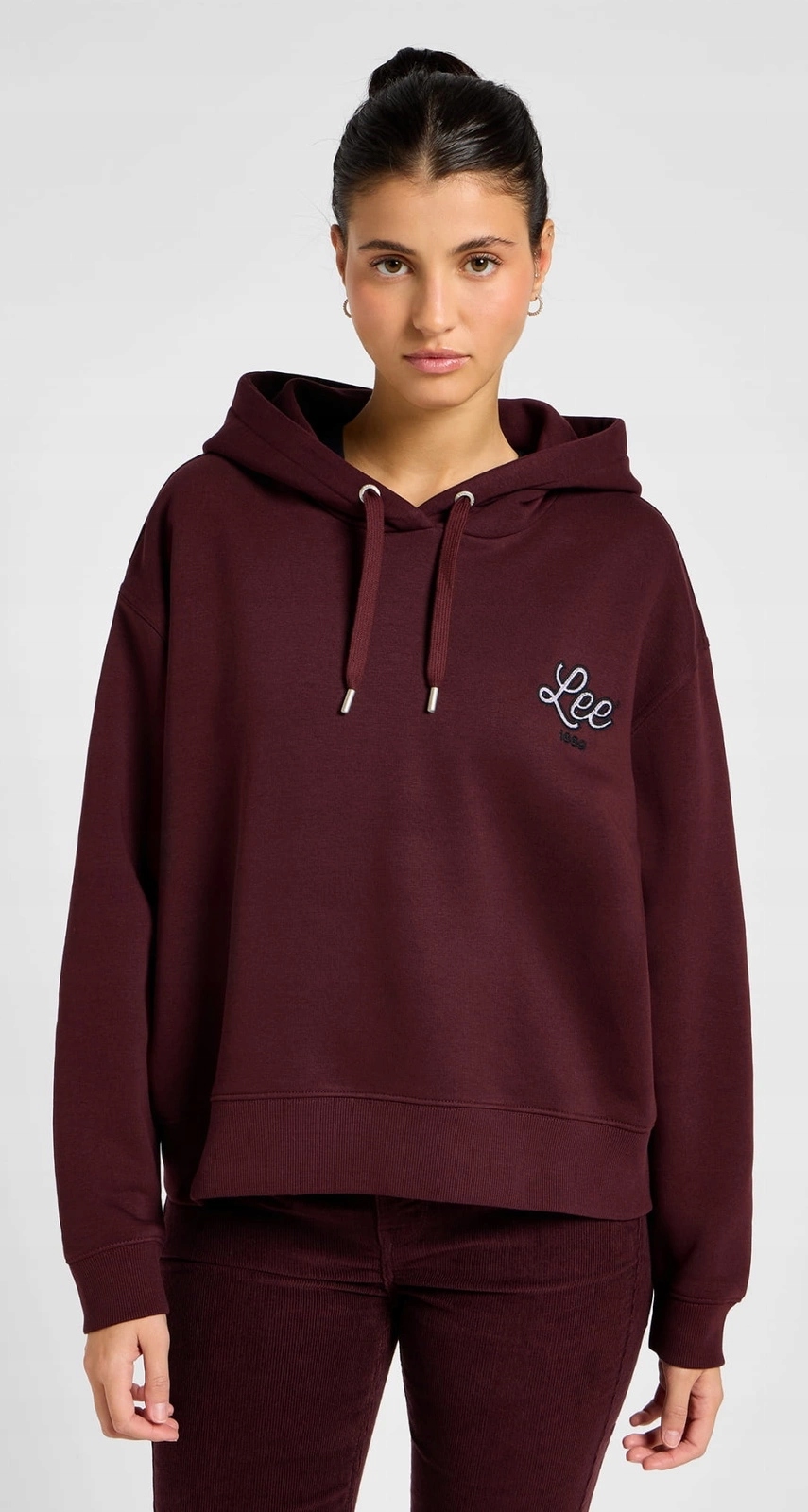 Dámská mikina Lee Logo Hoodie Velvet Beet 112355175 S