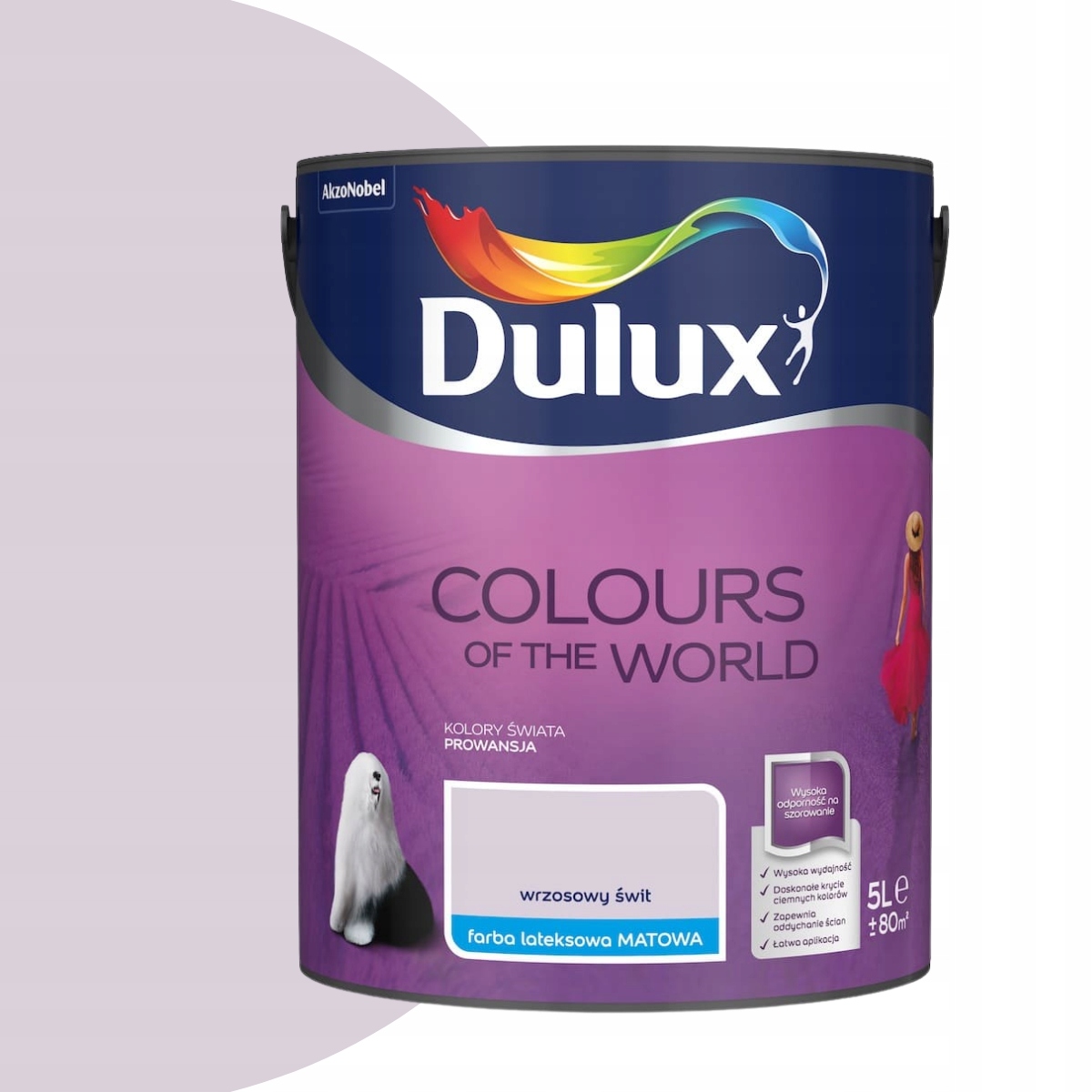 Dulux Barva Barvy světa 5L Vřesový úsvit