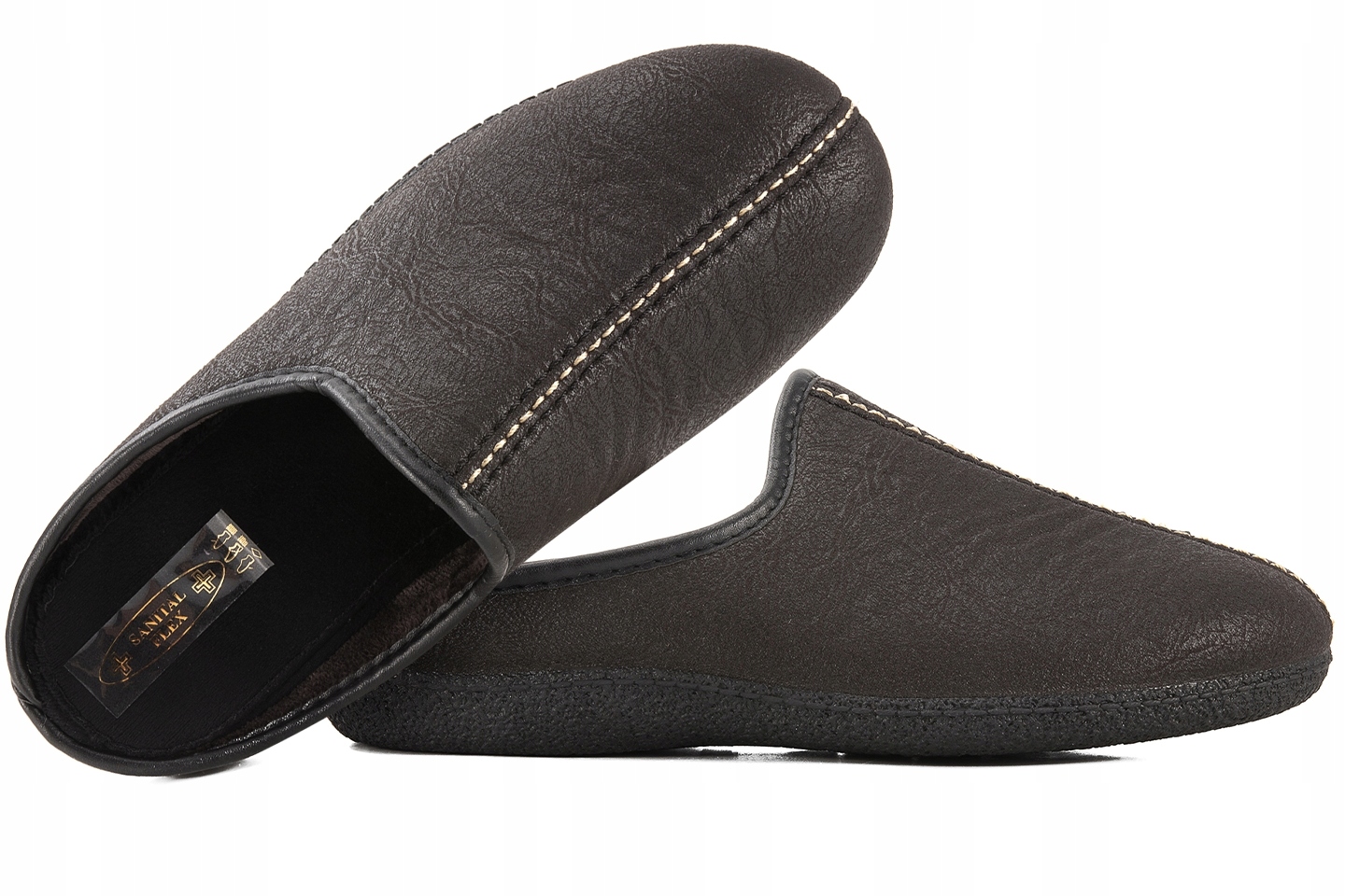 Sanital Flex LC9923D Domácí Pánské Papuče Papuče Nazouváky Černá 47