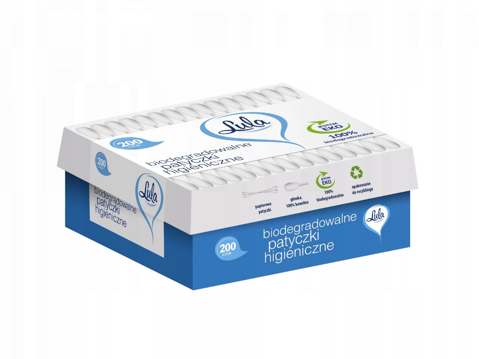 ST LULA PATYCZKI KOSM. BIODEGRADALNE 200 SZT