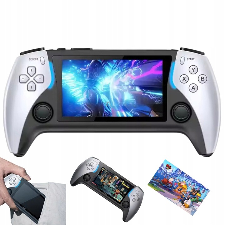 Retro Konsola PS100 Przenośna 40000 Gier Project X Ekran 4,3" Ips