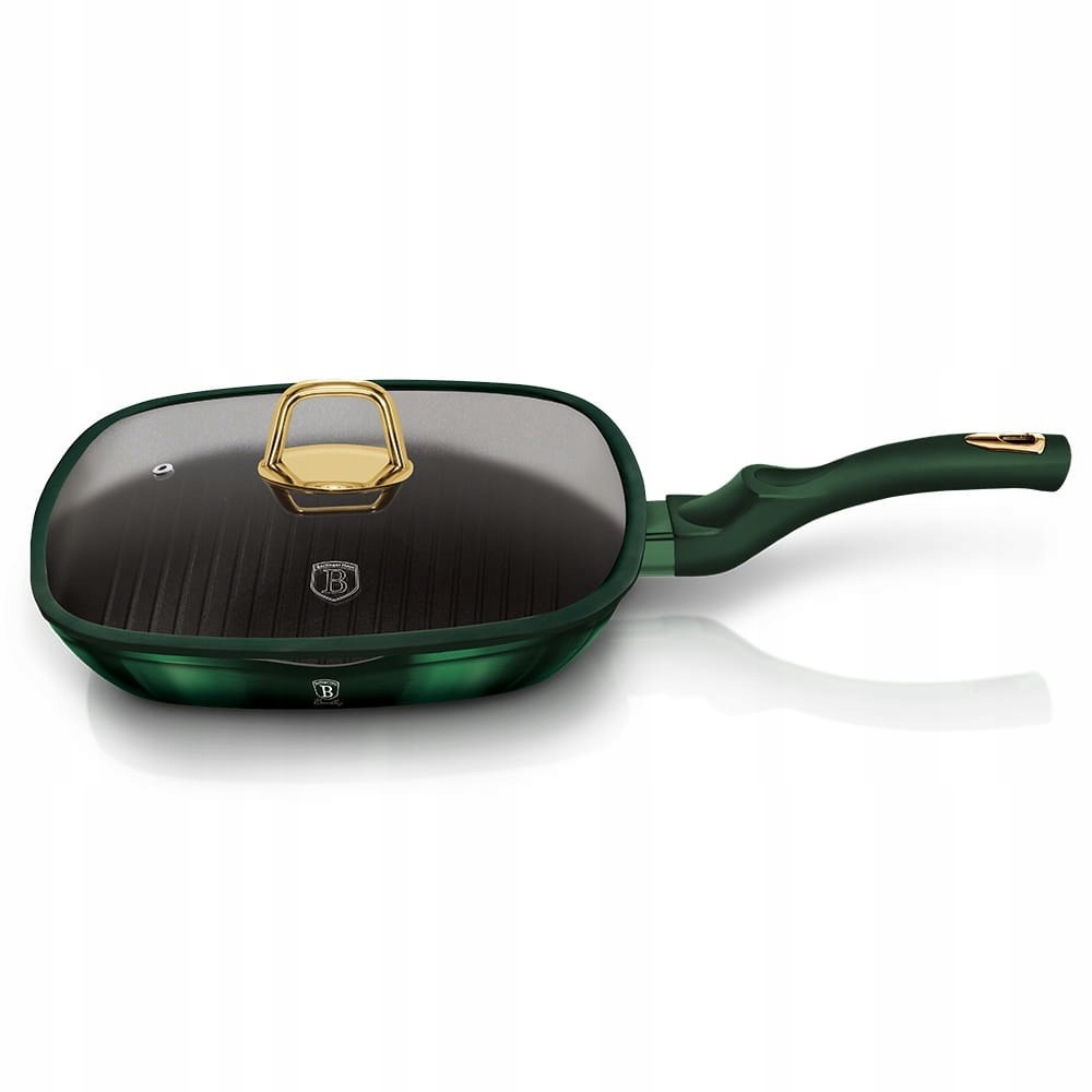 BH-6051 Patelnia grillowa granitowa 28 cm Berlinger Haus Emerald Line