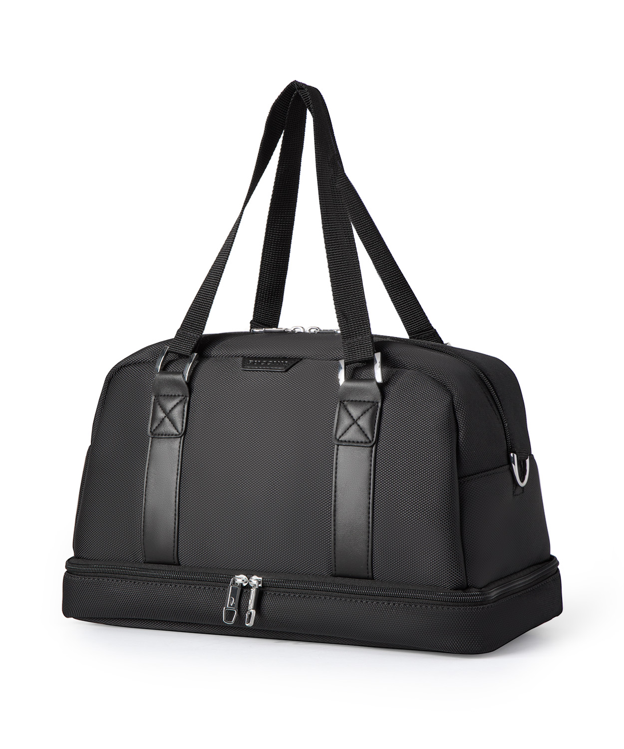 Torba Weekendowa Mała Sportowa Dodatkowa Komora Czarna Puccini BM9019-S-1