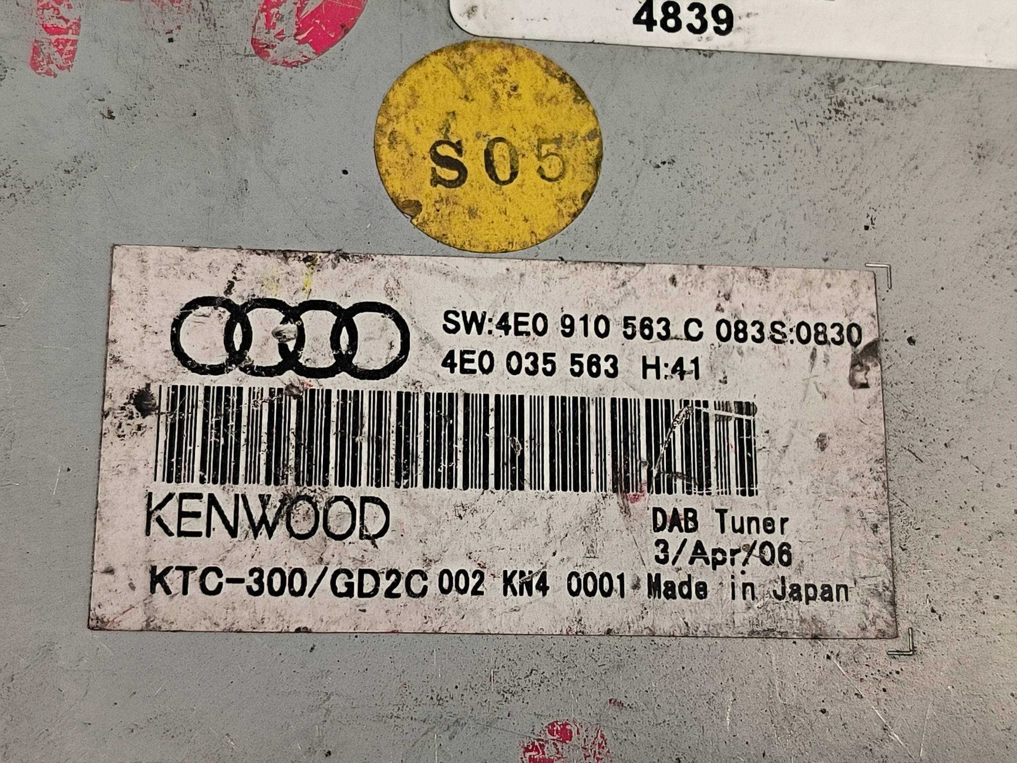 modul RADIA 4E0910563C AUDI A6 C6