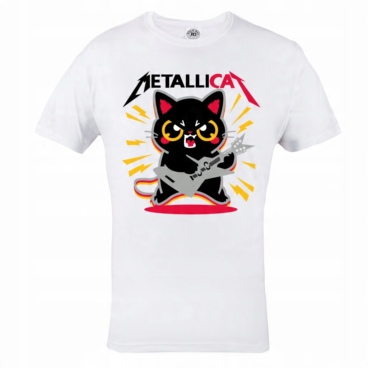 

Męska Koszulka Muzyczna Metallica Metallicat Kot