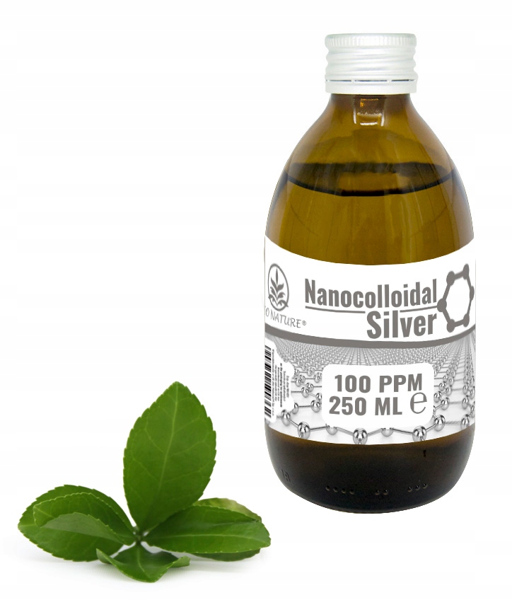 Nano Srebro Koloidalne Plazmowane Niejonowe 100ppm 250ml