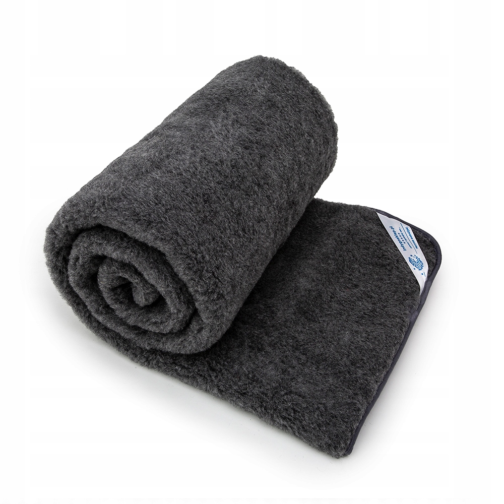 Vlněná Deka 200x200 Merino Australská Grafit