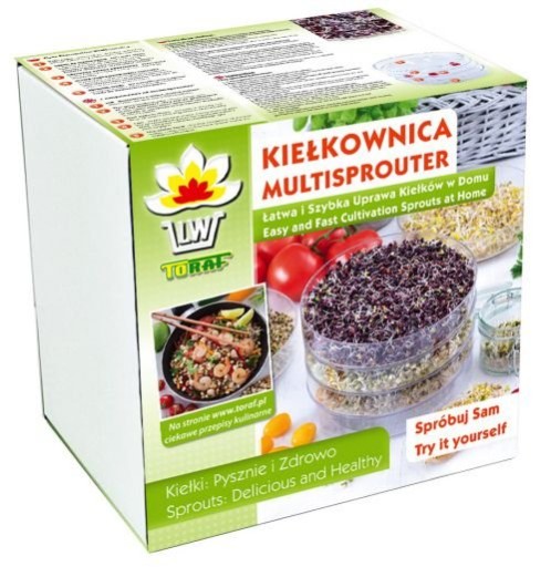 

Kiełkownica Kiełki Toraf Trzypoziomowa Atest Pzh