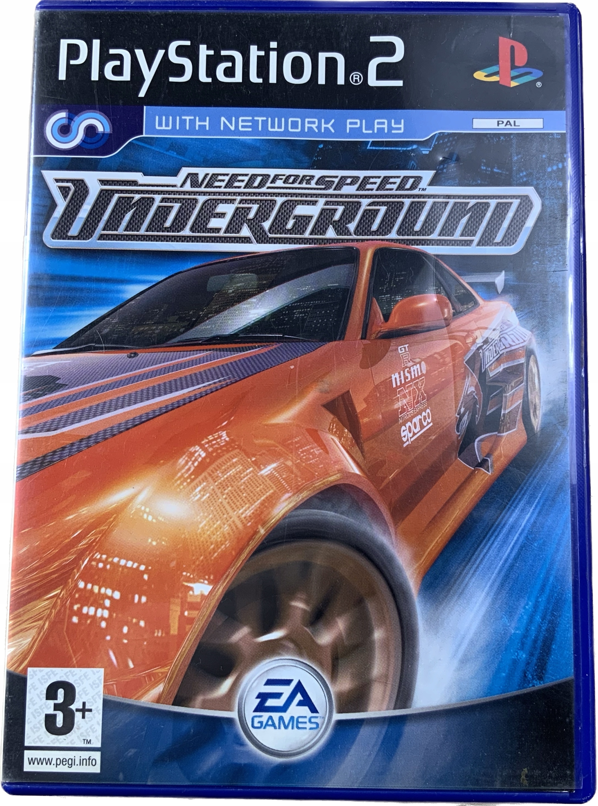 NEED FOR SPEED UNDERGROUND 1 komplet BEZ GRY PS2
