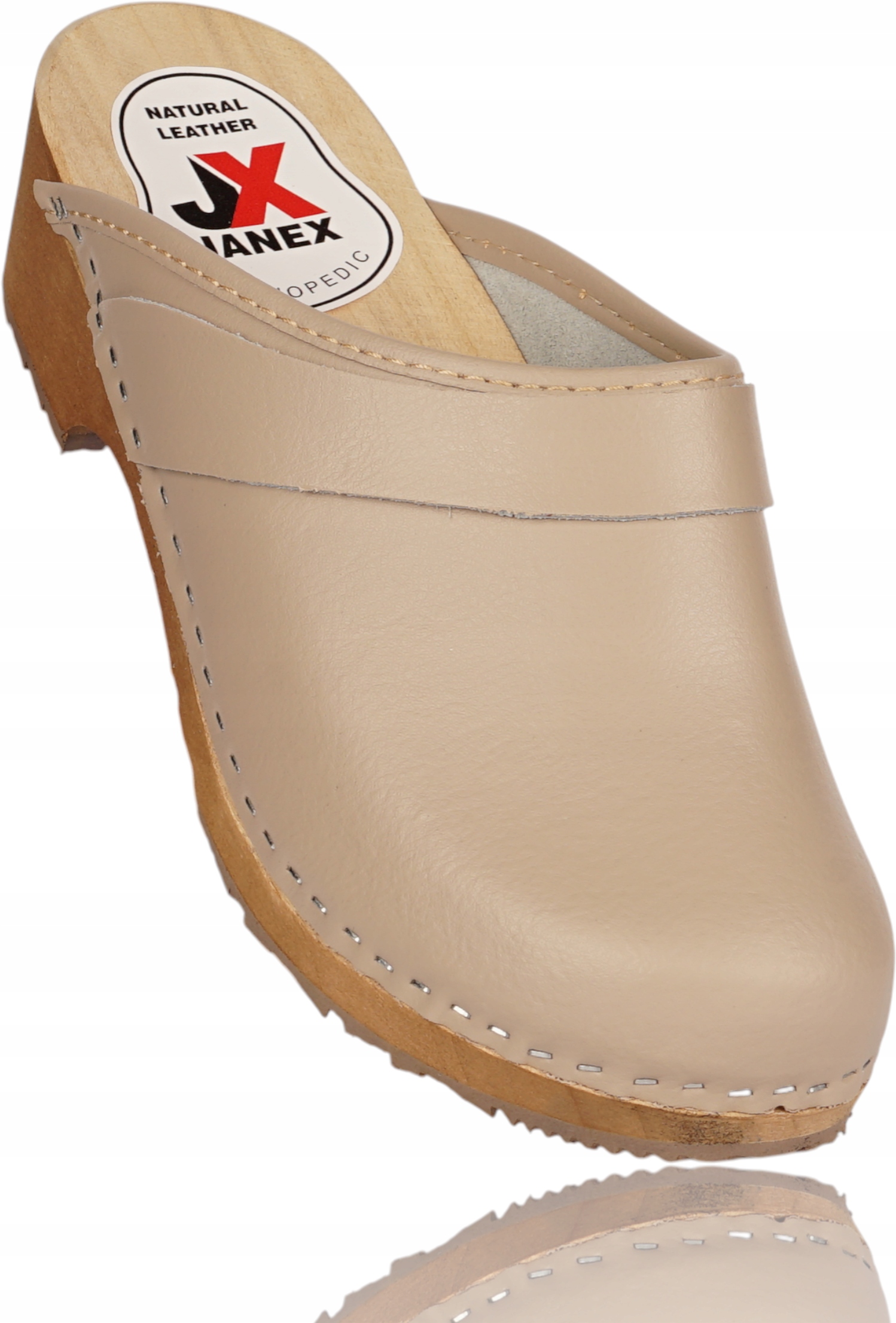 Dámské kožené dřeváky pro práci v domě zahrady Nazouváky