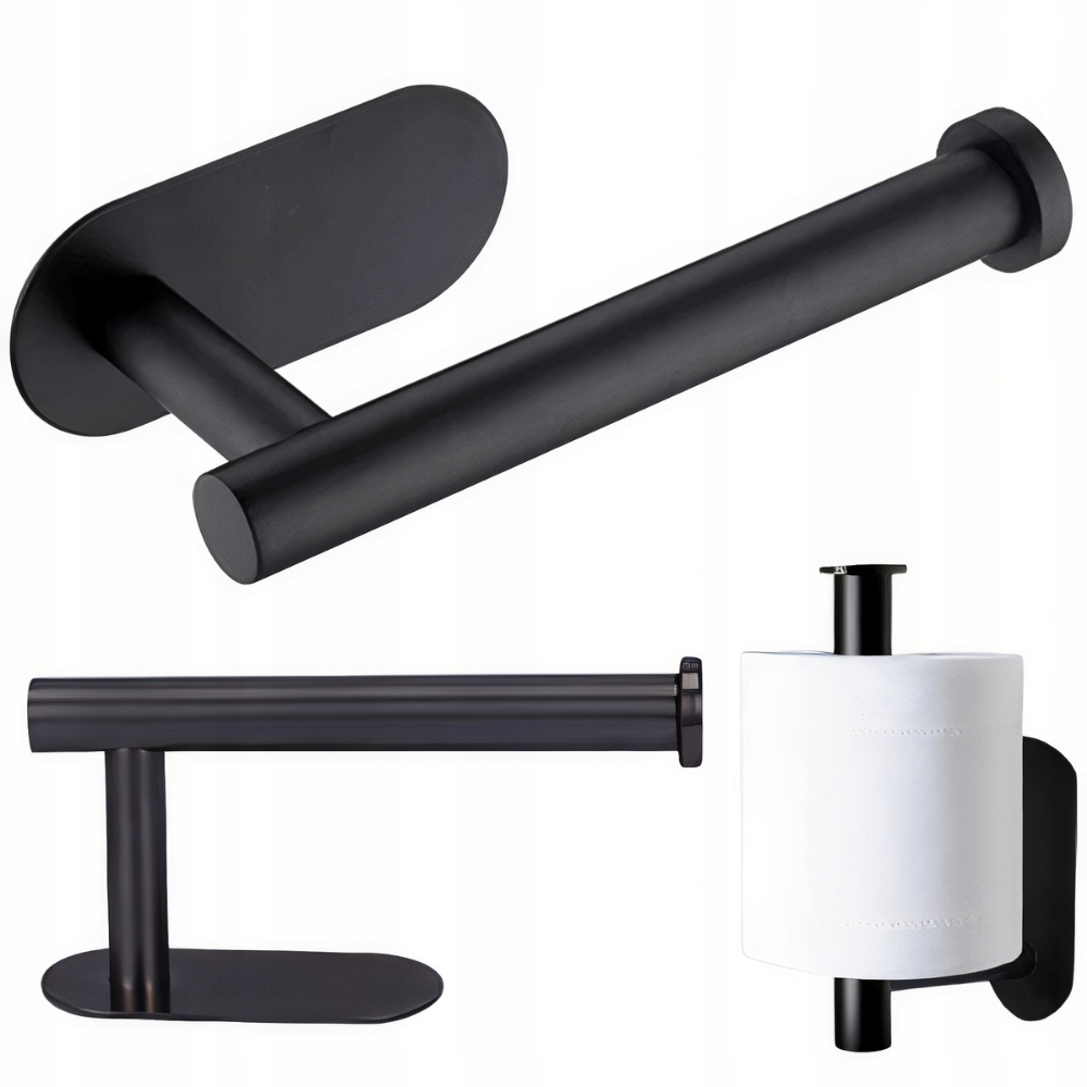 UCHWYT PAPIER TOALETOWY CZARNY LOFT