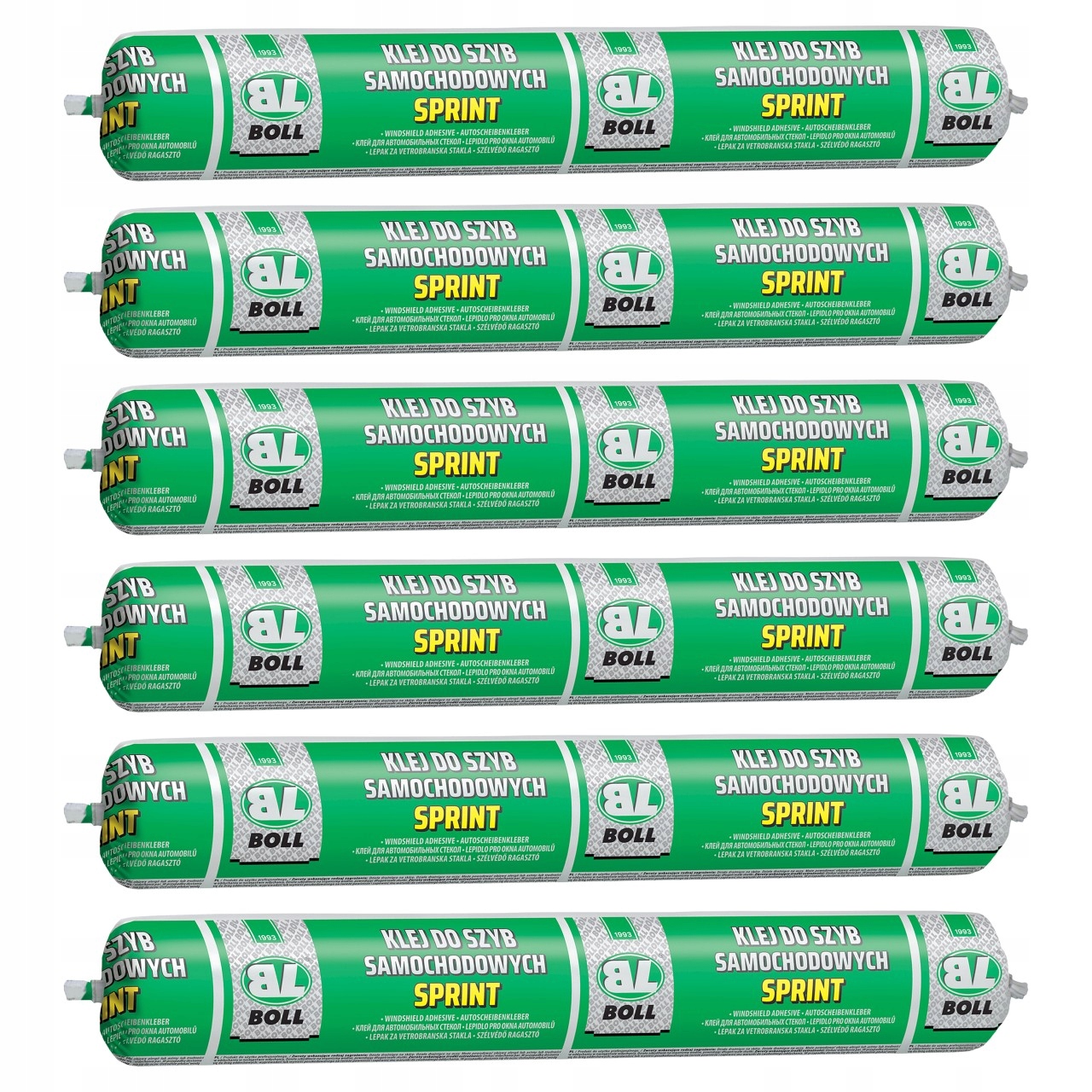 6x Boll Klej Do Szyb Samochodowych Sprint Duży Tuba 600ml