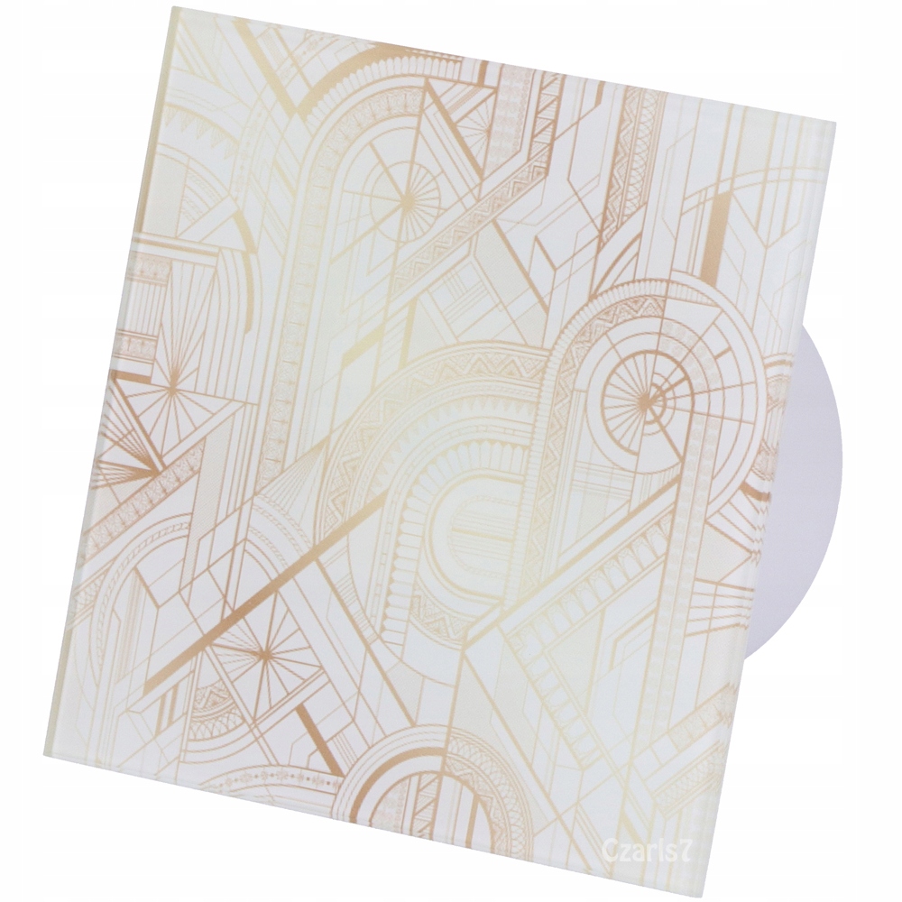 Sklenený Ventilátor Panel FH03 Higrostat Fi 120