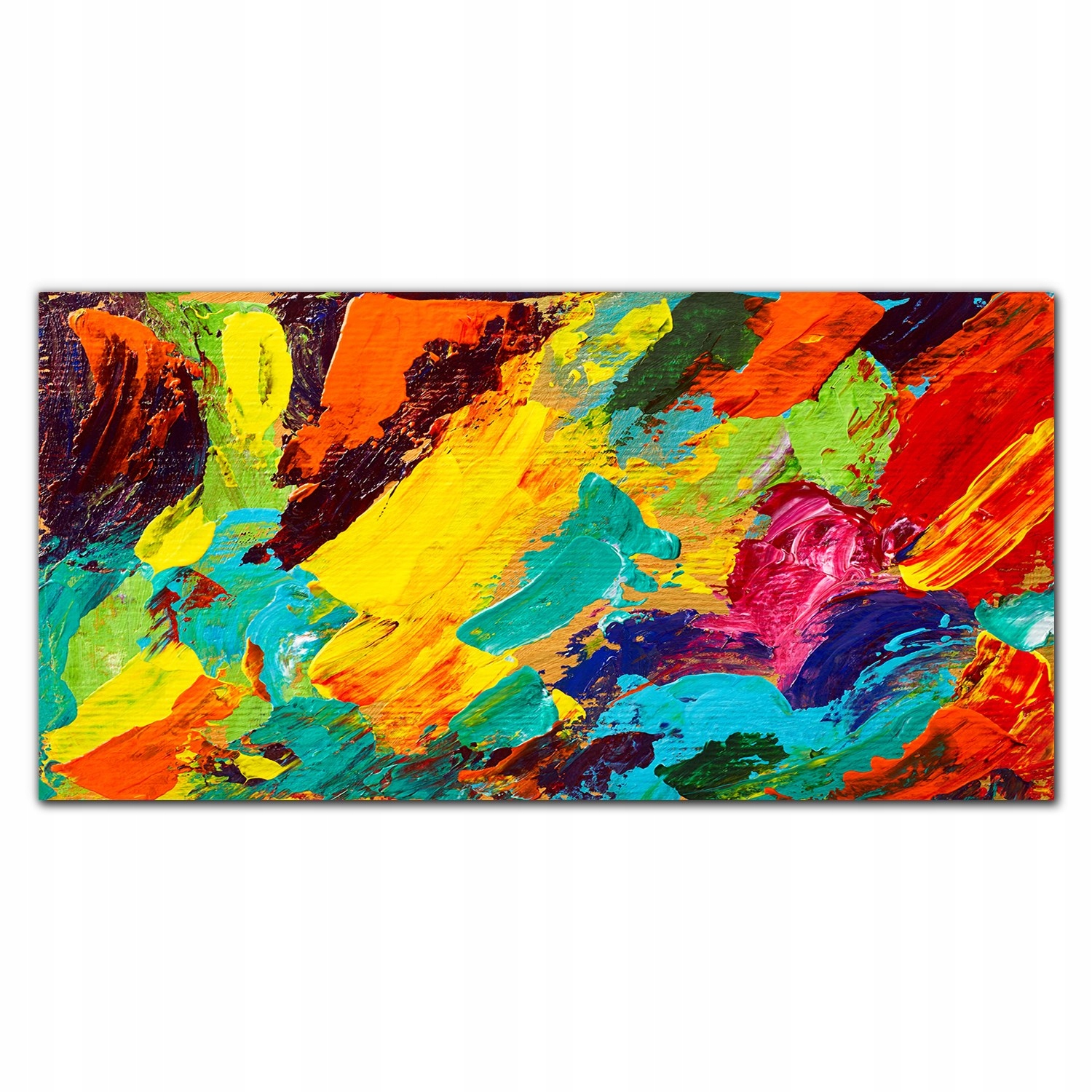 Obraz na plátne na stenu Farebné farby 140 x 70 cm
