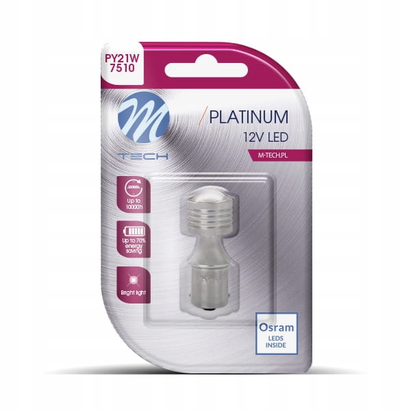 

Żarówka Led Osram 12V 24 PY21W BAU15s Pomarańczowa
