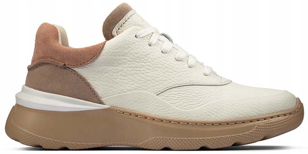 Sportowe Clarks SprintLiteLace skóra białe 35,5