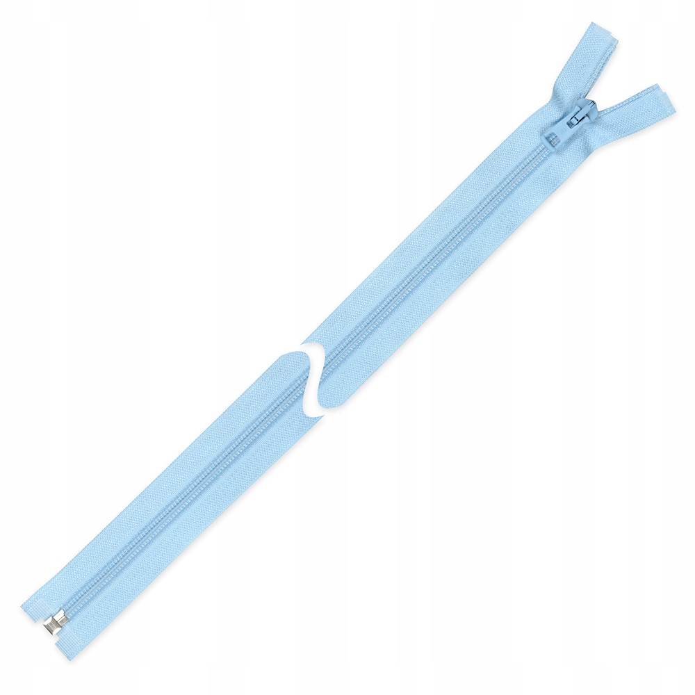 Zamek błyskawiczny do kurtki 50 cm błękitny